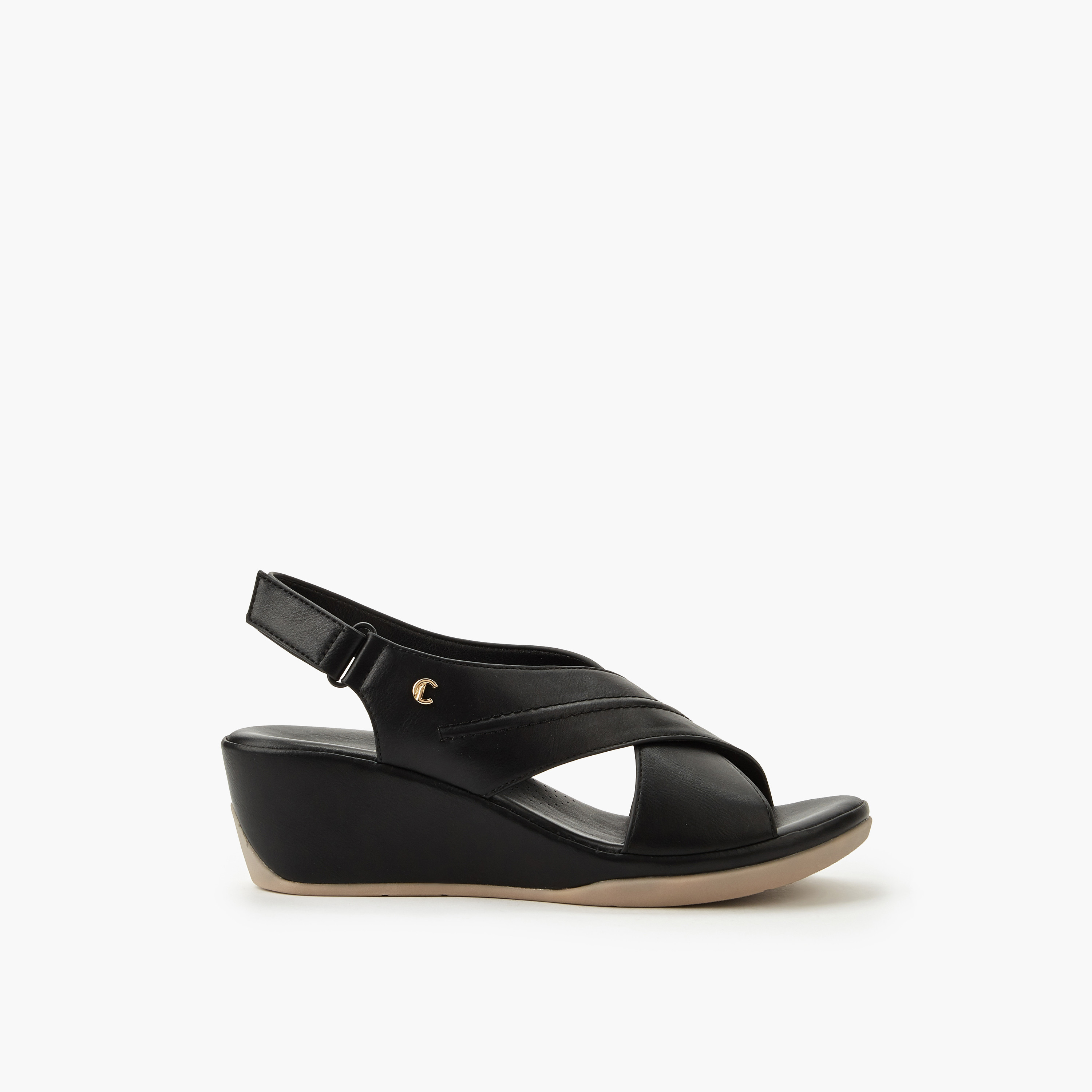 Le Confort Women Wedge Heel Sandals-women-shoes-sandals-heeled-image-2
