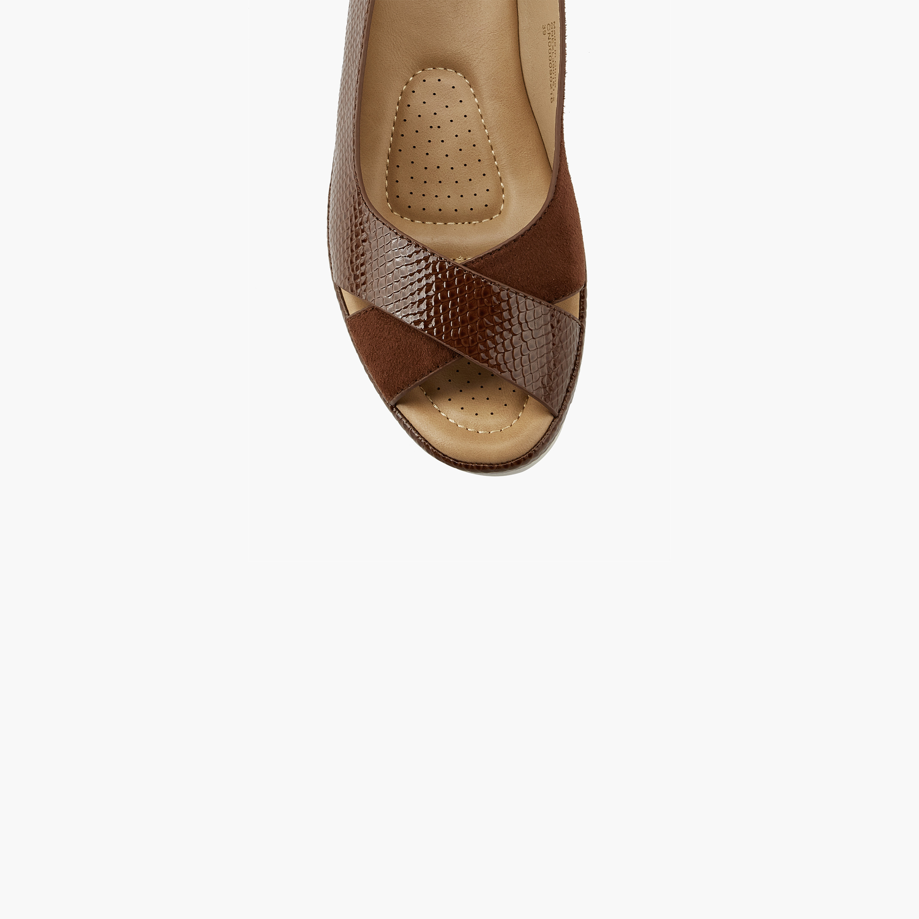 Le Confort Women Cross Strap Wedge Heel Sandals-women-shoes-sandals-heeled-image-4