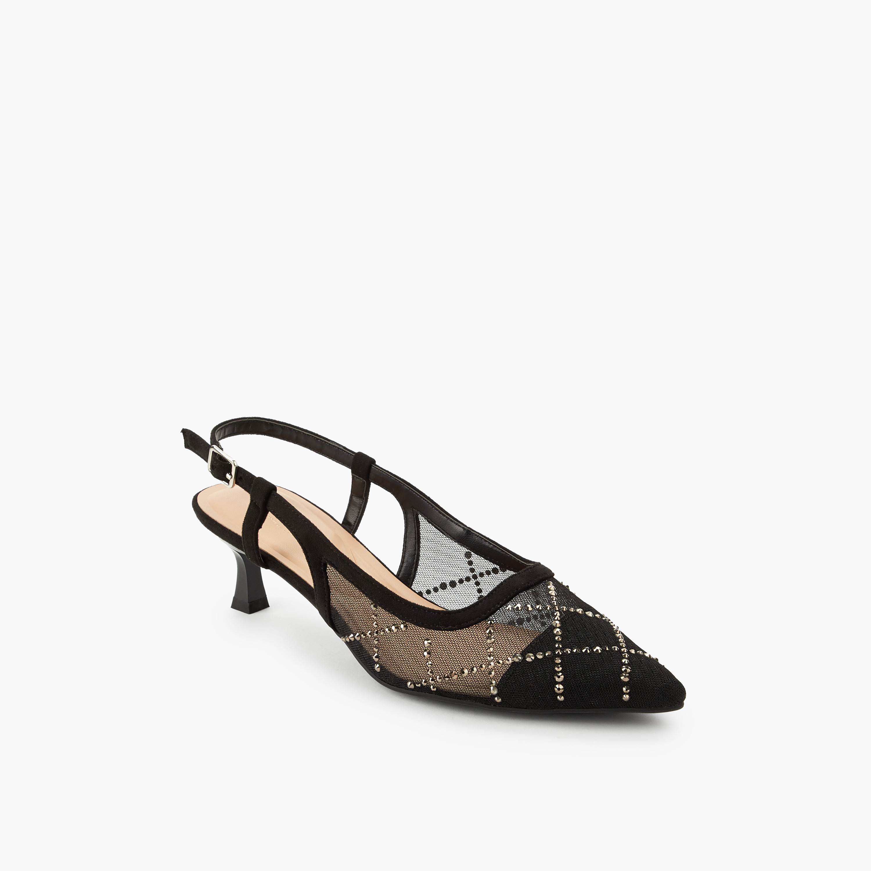 Celeste Women Kitten Heel Embellished Pointed Toe Shoes-women-shoes-sandals-heeled-image-2