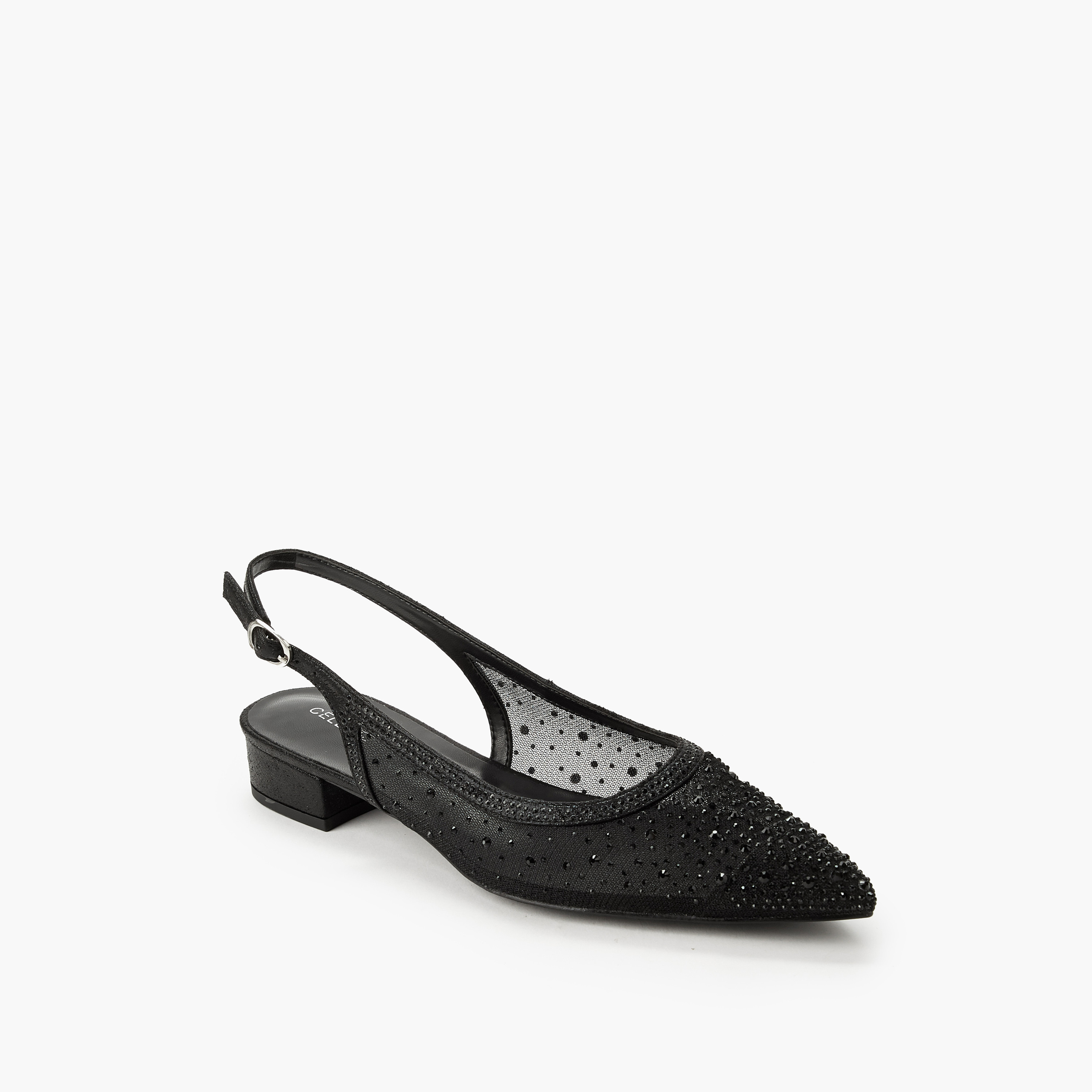 Celeste Women Embellished Buckle Closure Pointed Toe Shoes-women-shoes-sandals-heeled-image-2