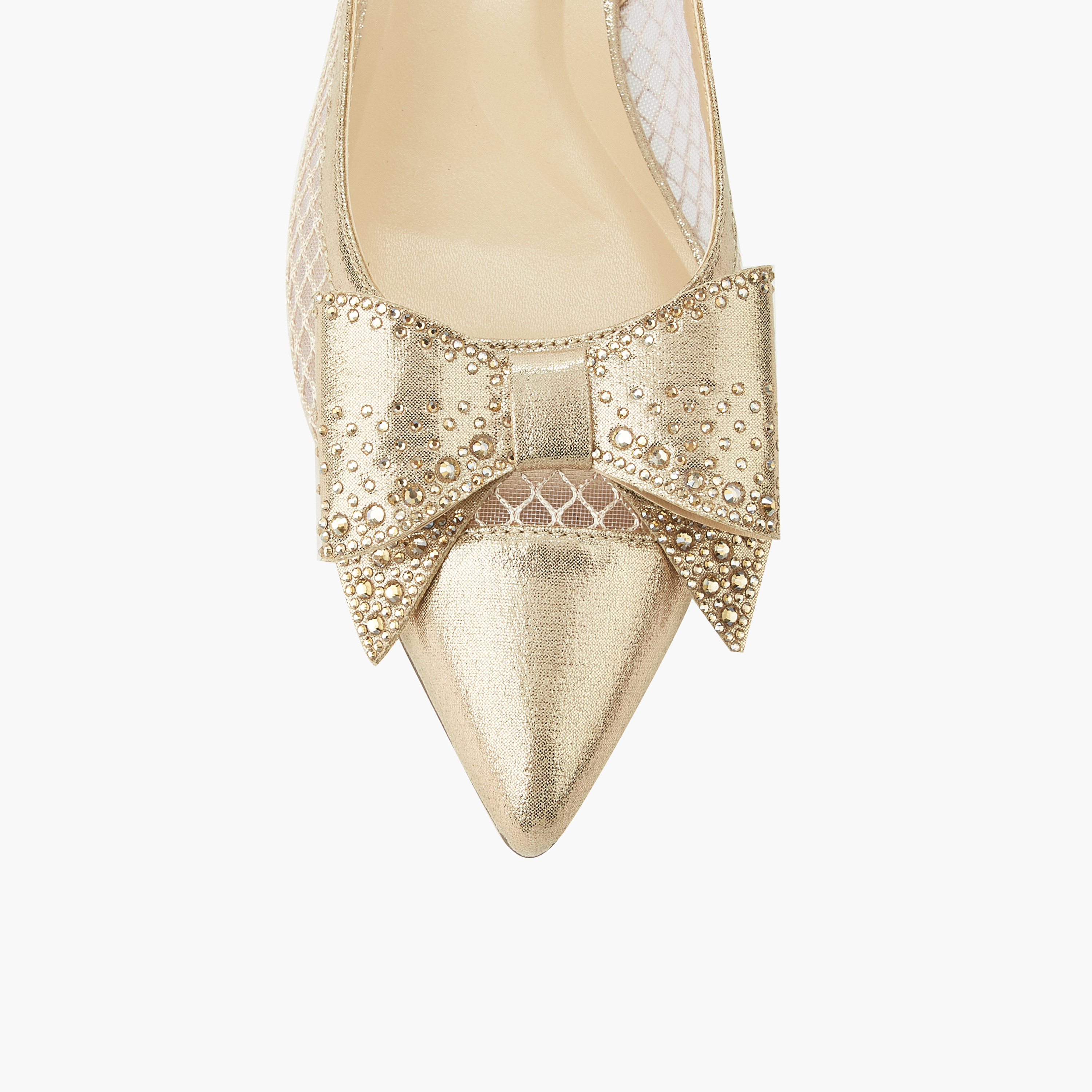 حذاء بمقدمة مدببة وإبزيم إغلاق وتزيينات فيونكة للنساء من سيليست-women-shoes-sandals-heeled-image-4