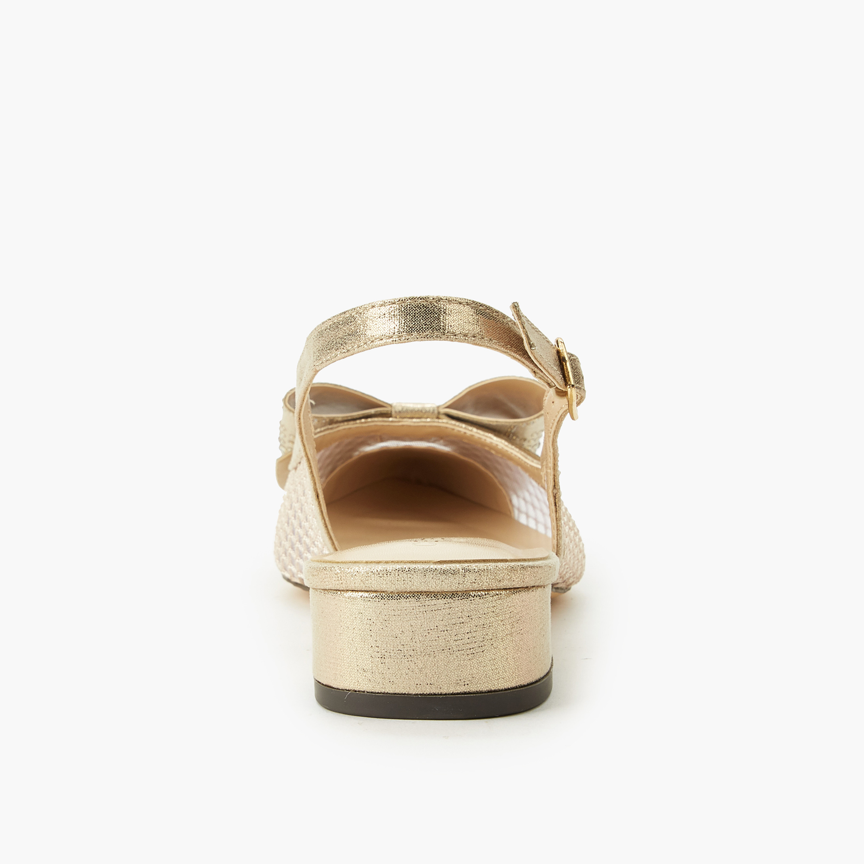 حذاء بمقدمة مدببة وإبزيم إغلاق وتزيينات فيونكة للنساء من سيليست-women-shoes-sandals-heeled-image-5