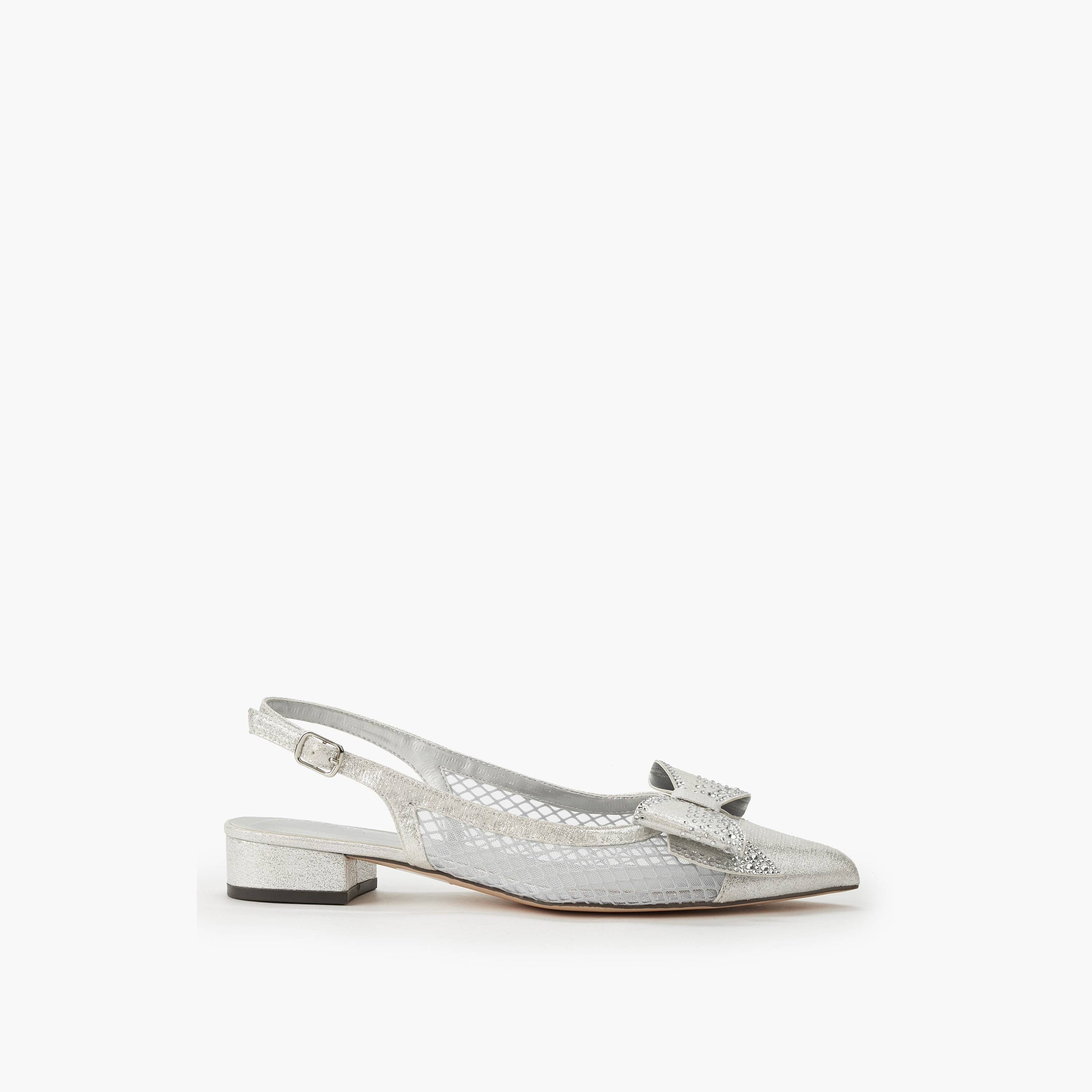 Celeste Women Bow Embellished Buckle Closure Pointed Toe Shoes-women-shoes-sandals-heeled-image-3