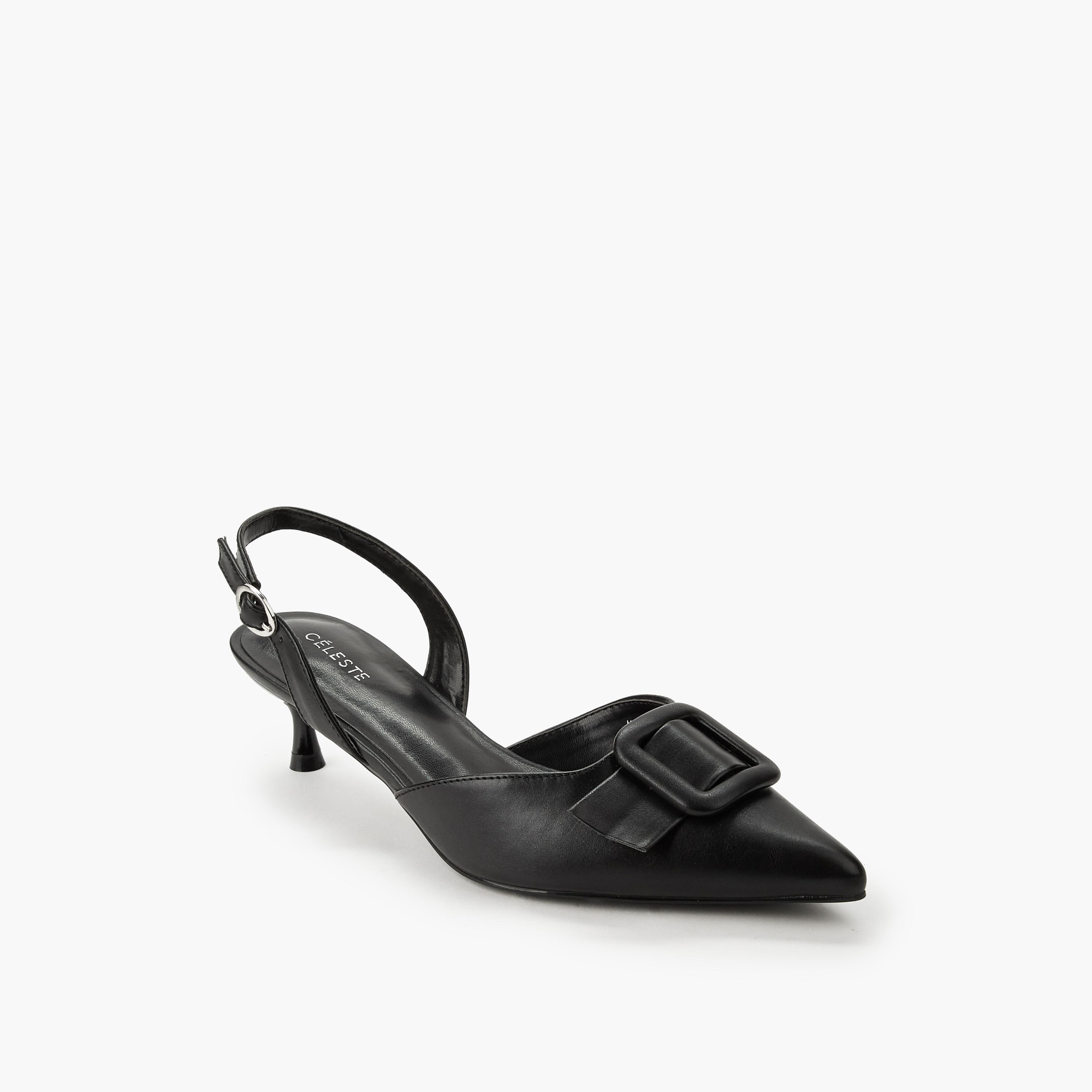 حذاء بكعب صغير ومقدمة مدببة وإبزيم للنساء من سيليست-women-shoes-sandals-heeled-image-2