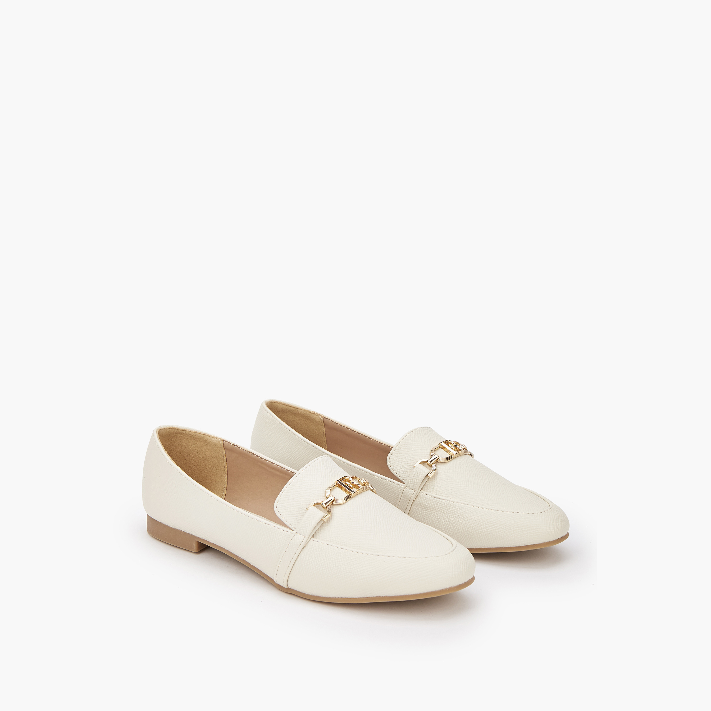 حذاء سهل الارتداء وبارز الملمس بسلسلة من فلورا بيلا-women-shoes-loafersandmoccasins-image-1