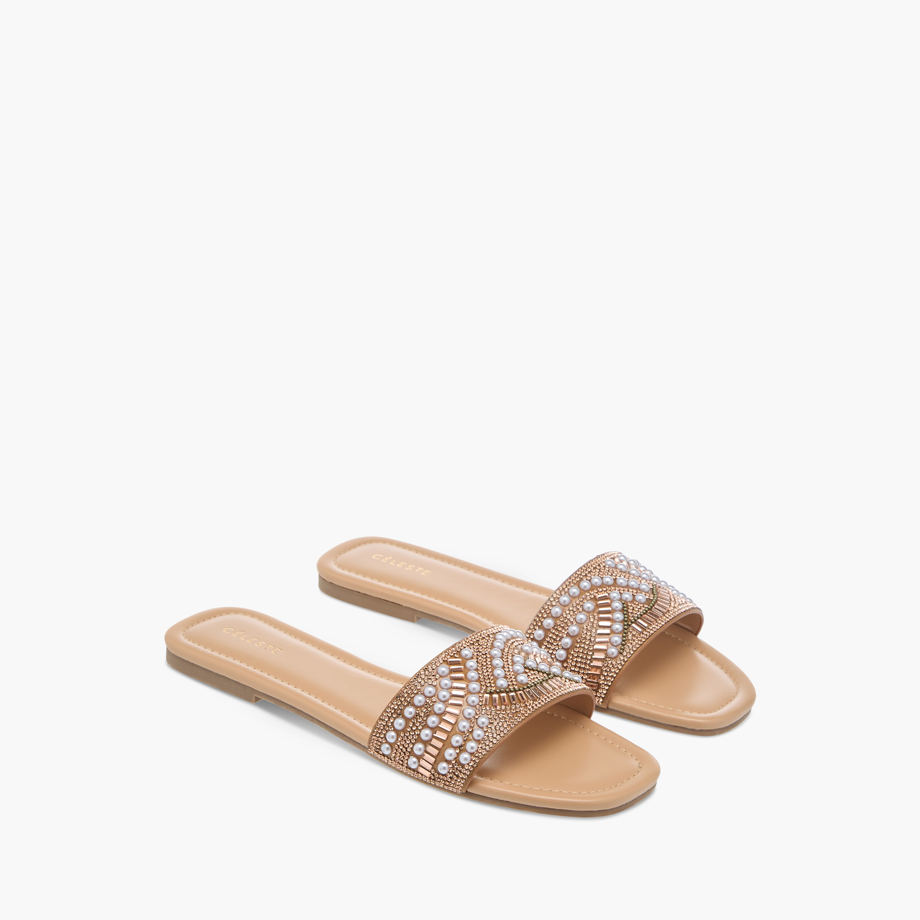 Celeste Women's Embellished Slip-On Flat Sandals-women-shoes-flats-sandals-image-1