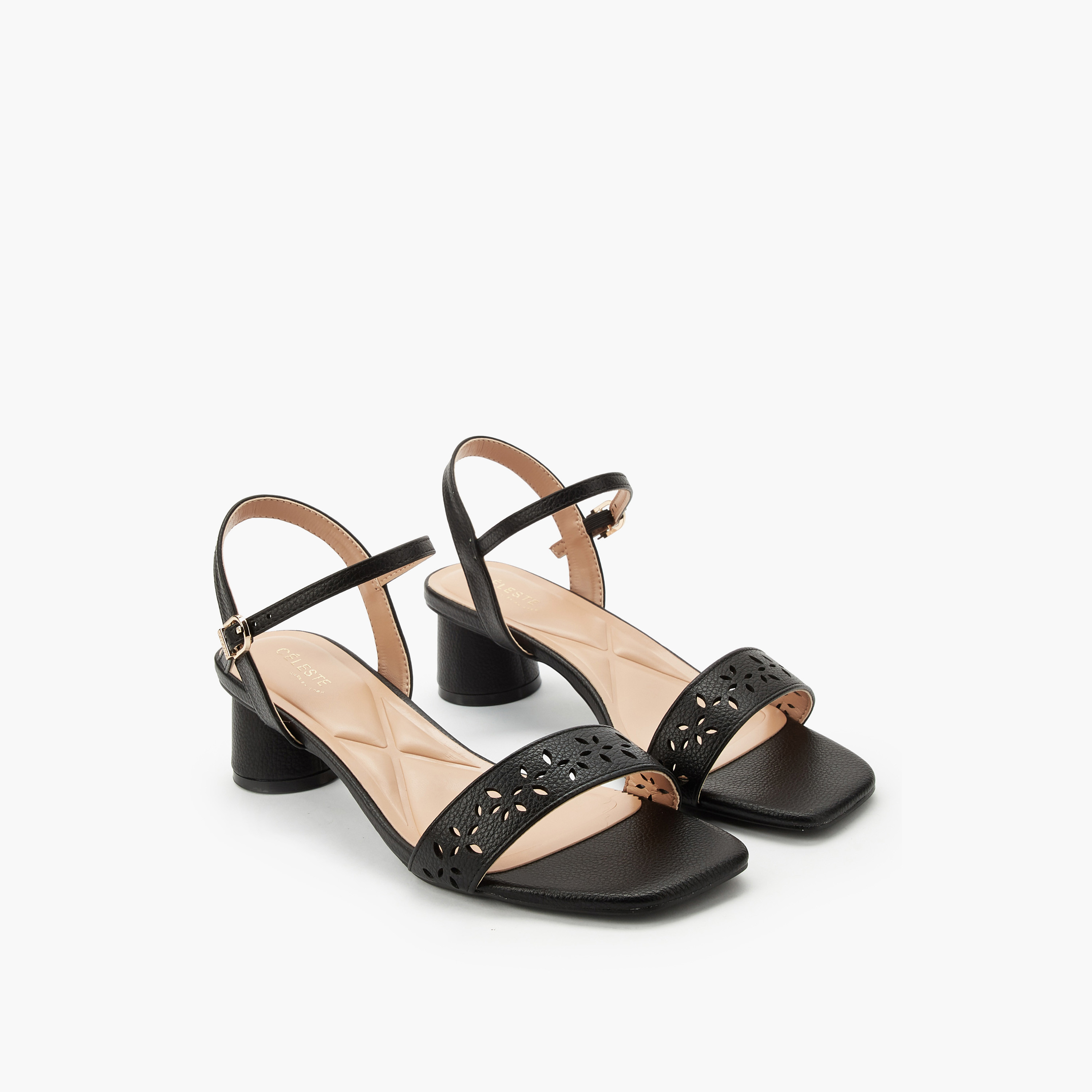 Celeste Women Cutout Design Block Heel Sandals-women-shoes-sandals-heeled-image-1