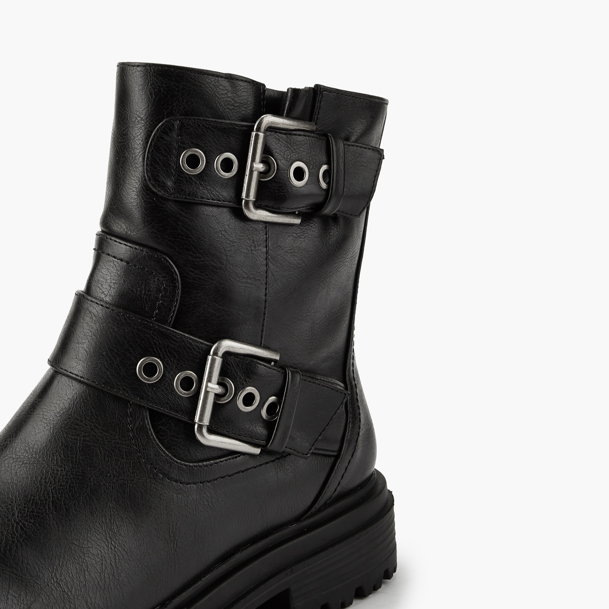 Flora Bella Women's Buckle Accent Ankle Boots-women-shoes-boots-image-4