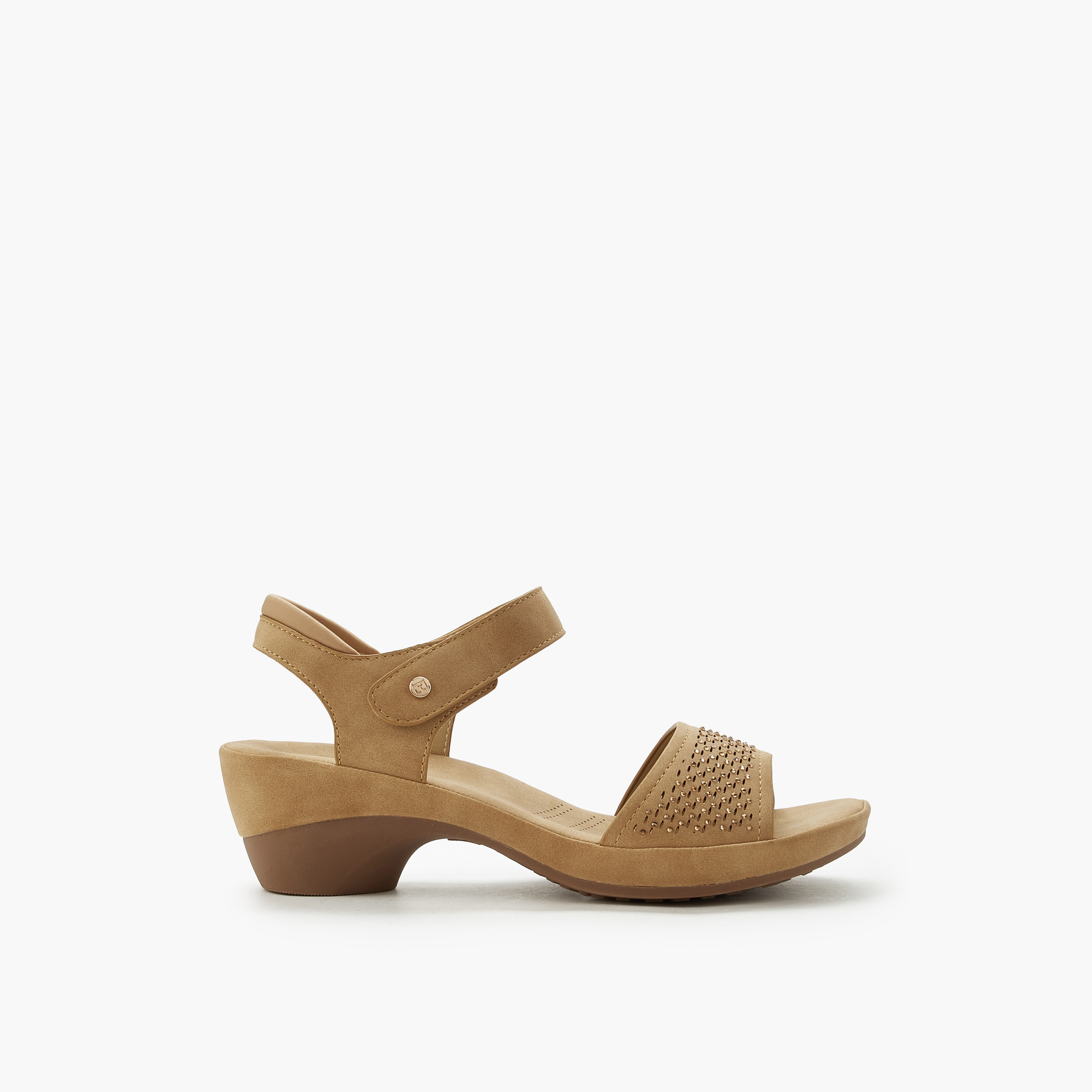 صندل بحزام وكعب عريض للنساء من فلورا بيلا-women-shoes-sandals-heeled-image-3