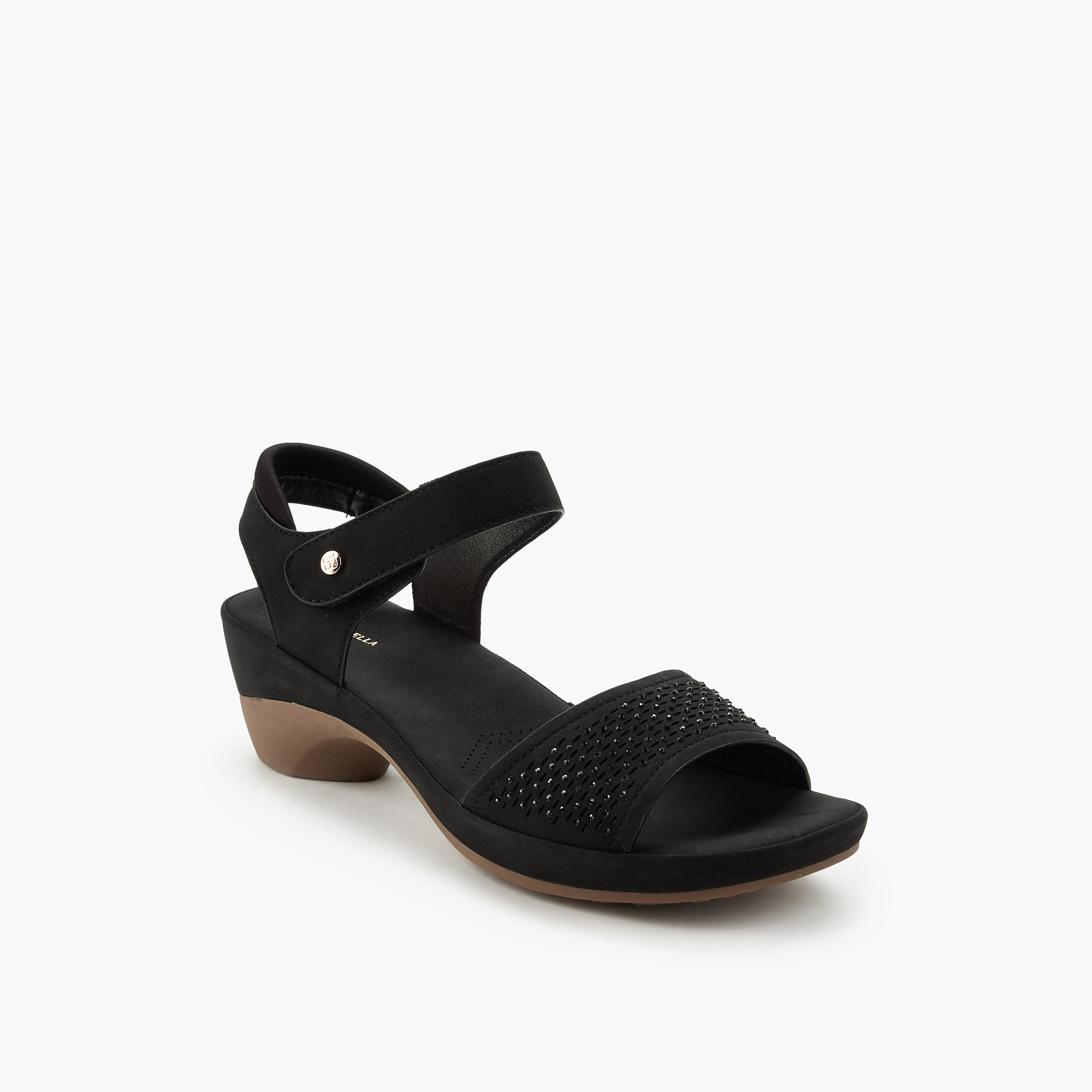 صندل بحزام وكعب عريض للنساء من فلورا بيلا-women-shoes-sandals-heeled-image-3