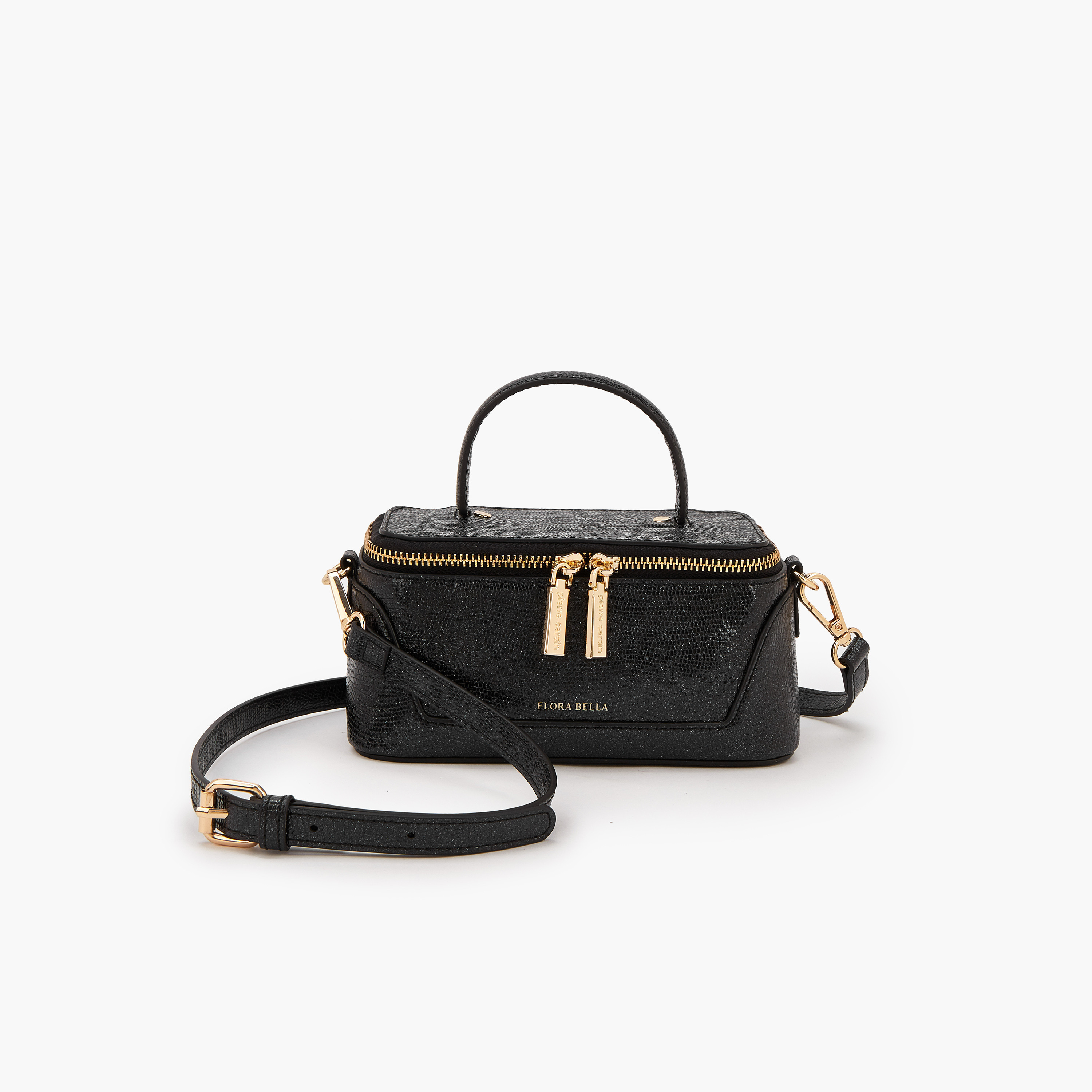 شنطة ساتشيل بارزة الملمس بحزام قابل للفصل من فلورا بيلا-women-bagsandwallets-handbags-image-1