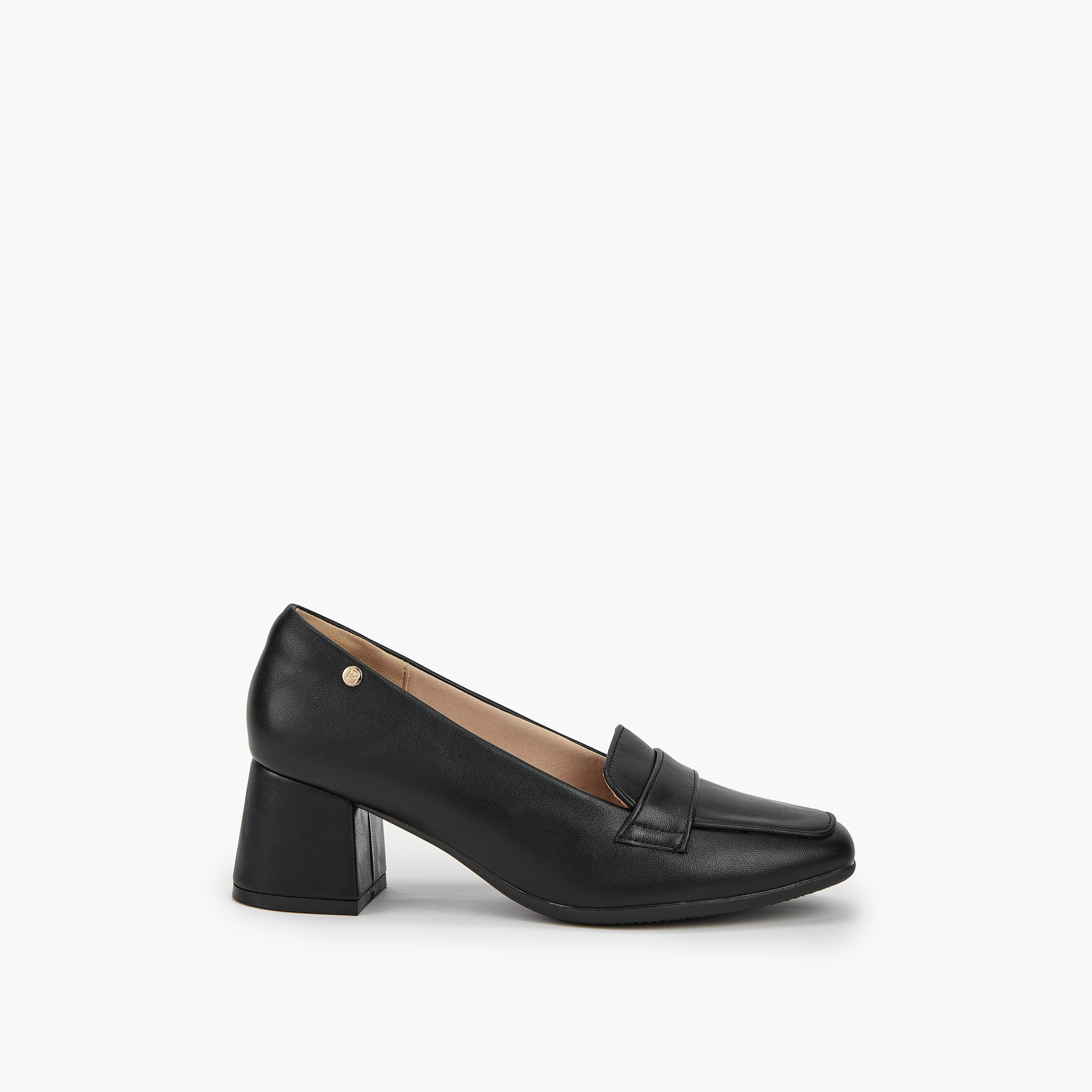 Flora Bella Solid Slip-On Loafers with Block Heel-women-shoes-heels-image-3