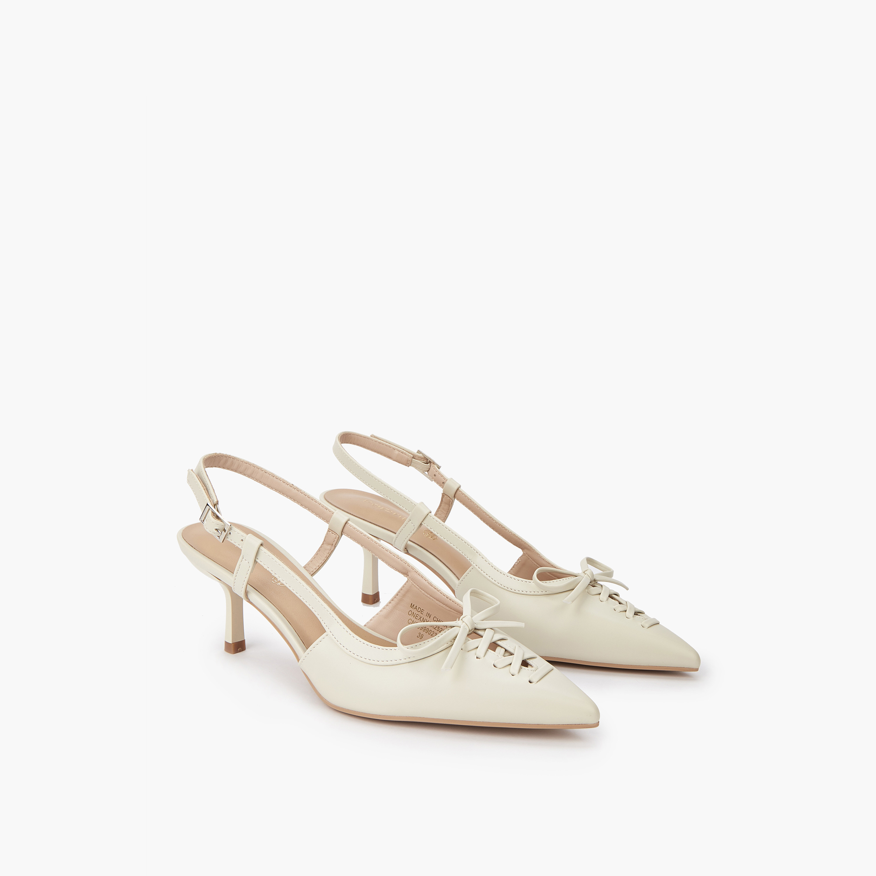 حذاء بكعب صغير وإبزيم إغلاق وزينة فيونكة من بابريكا-women-shoes-sandals-heeled-image-5