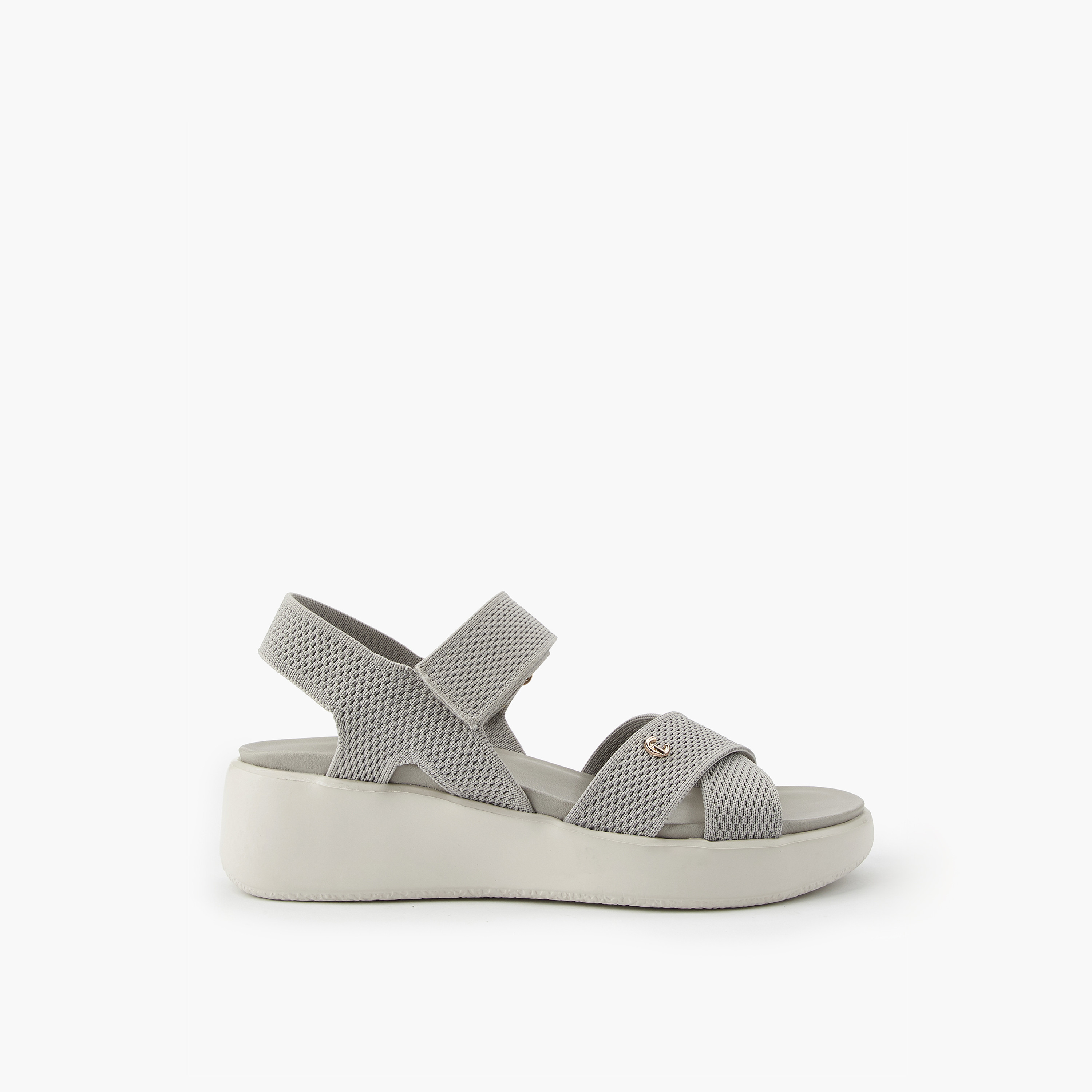Le Confort Women Cross Strap Flyknit Sandals-women-shoes-sandals-heeled-image-2