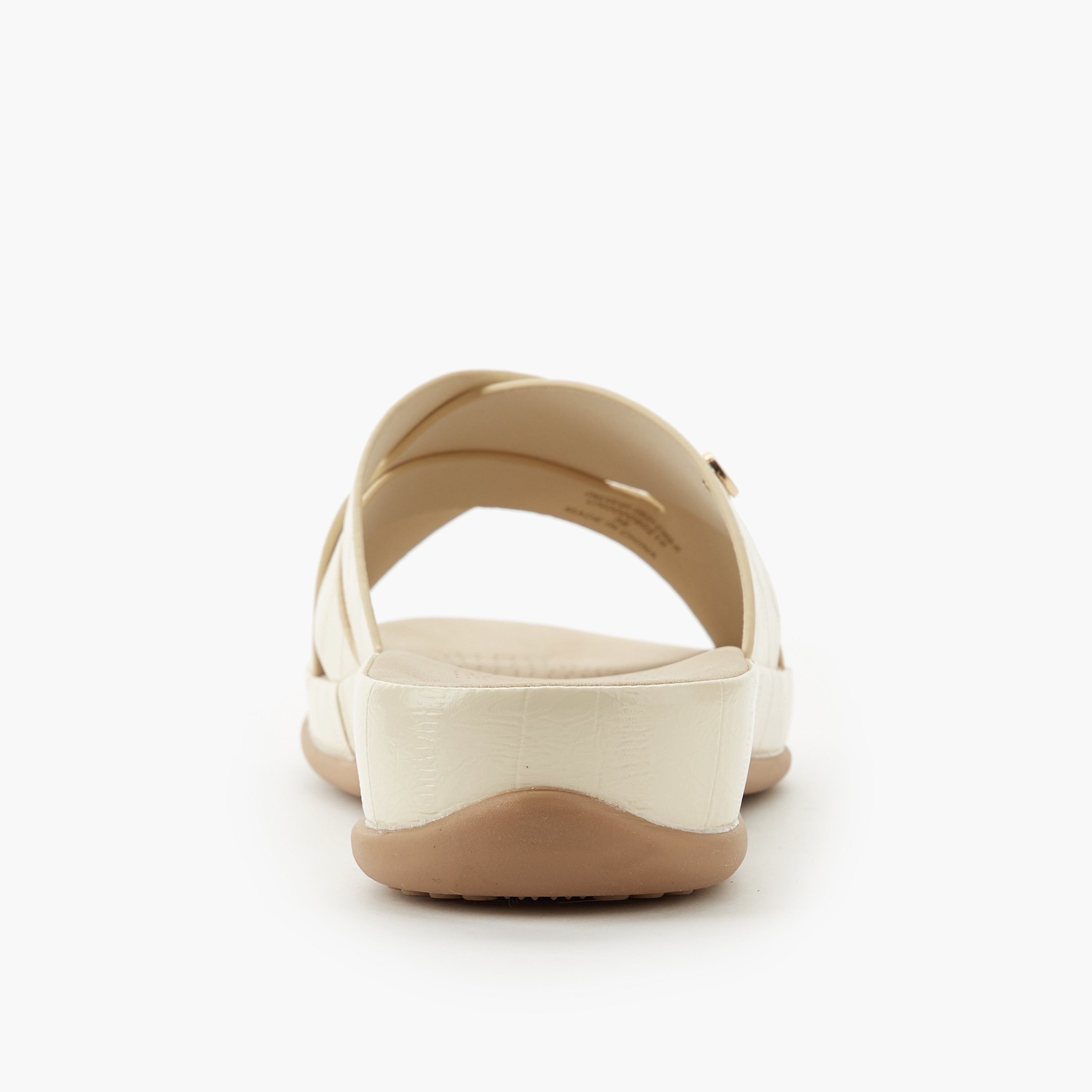 صندل بارز الملمس بحزام متقاطع للنساء من لو كونفورت-women-shoes-flats-sandals-image-2