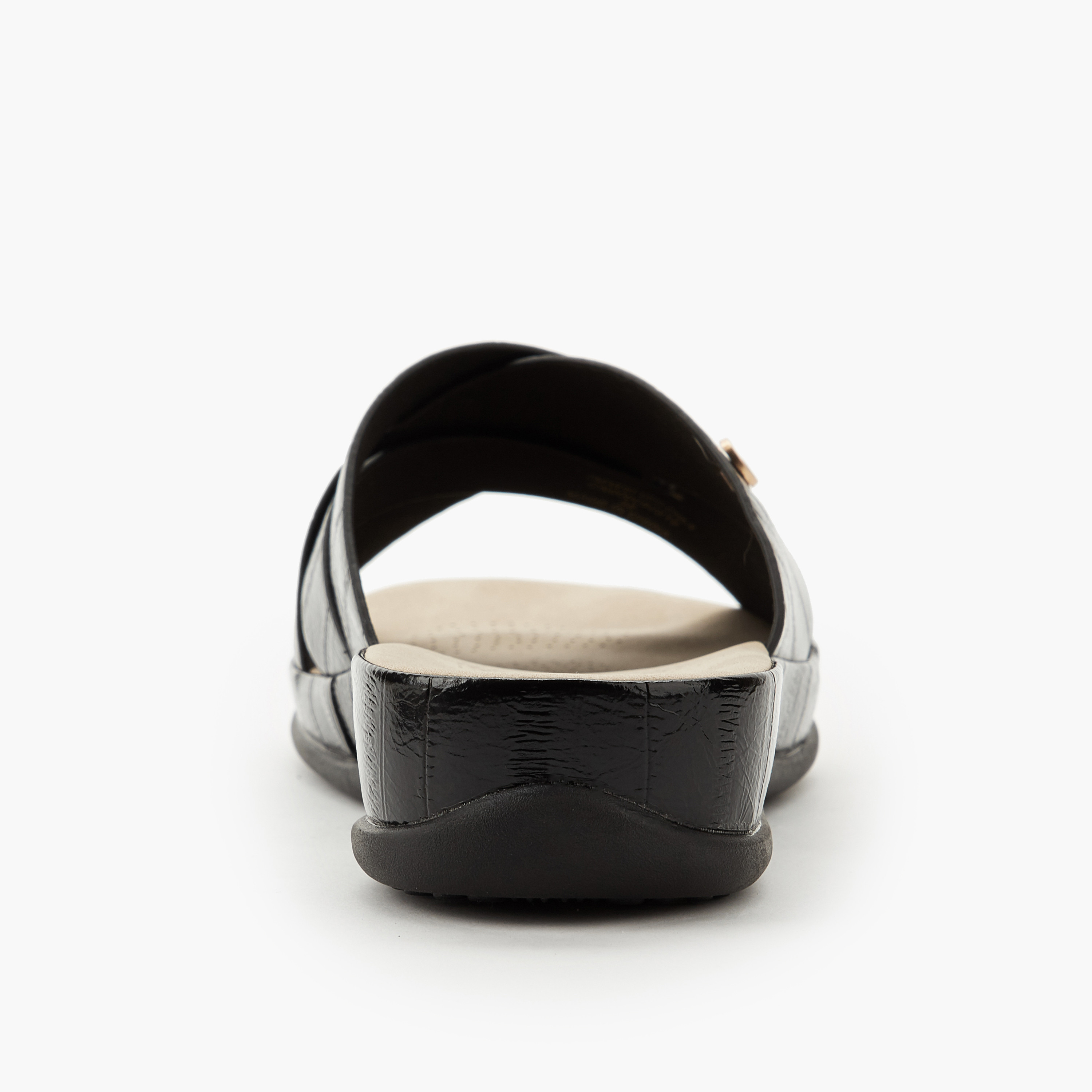 Le Confort Women Textured Cross Strap Sandals-women-shoes-flats-sandals-image-5
