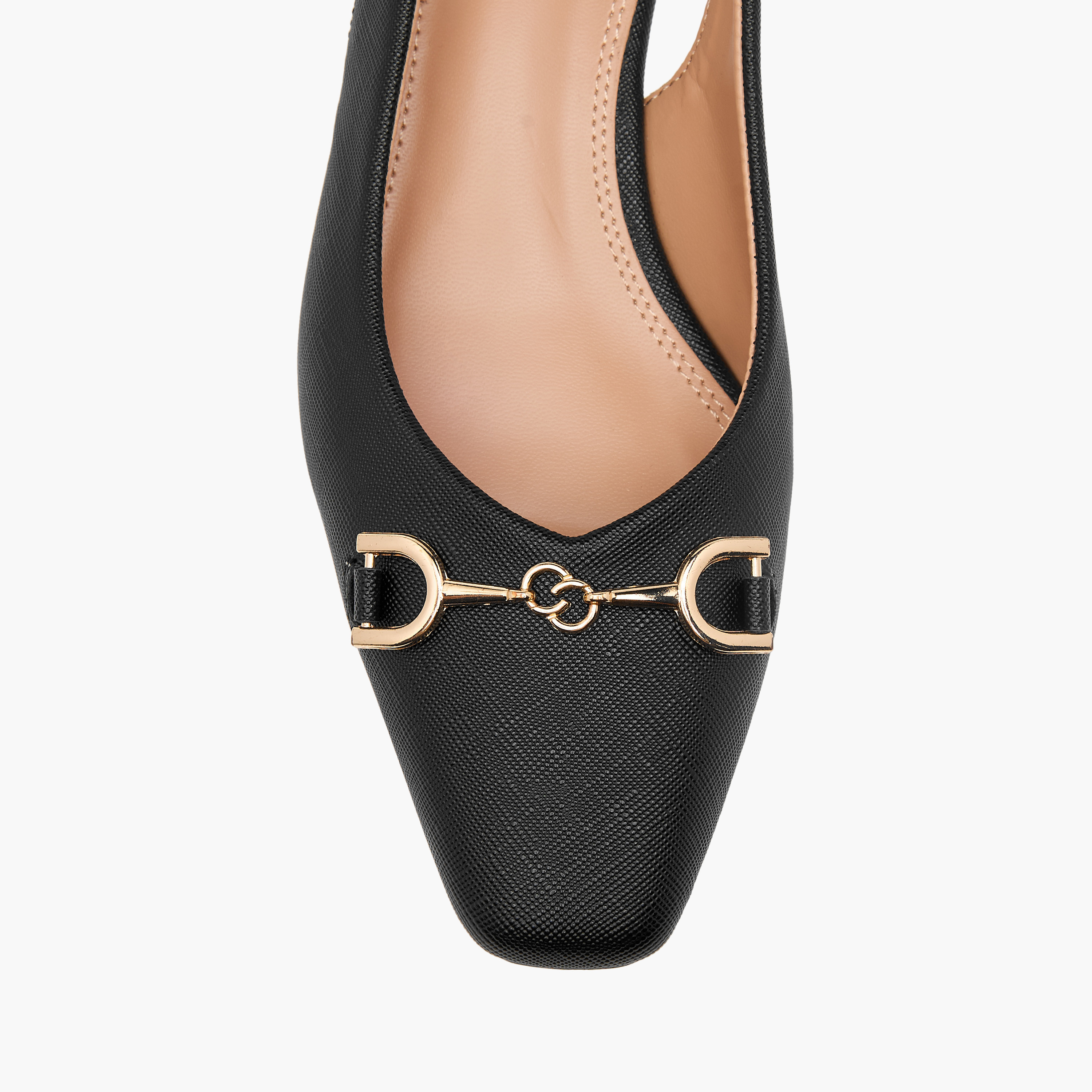 Celeste Women's Solid Slingback Shoes with Block Heels and Metal Accent-women-shoes-heels-image-4