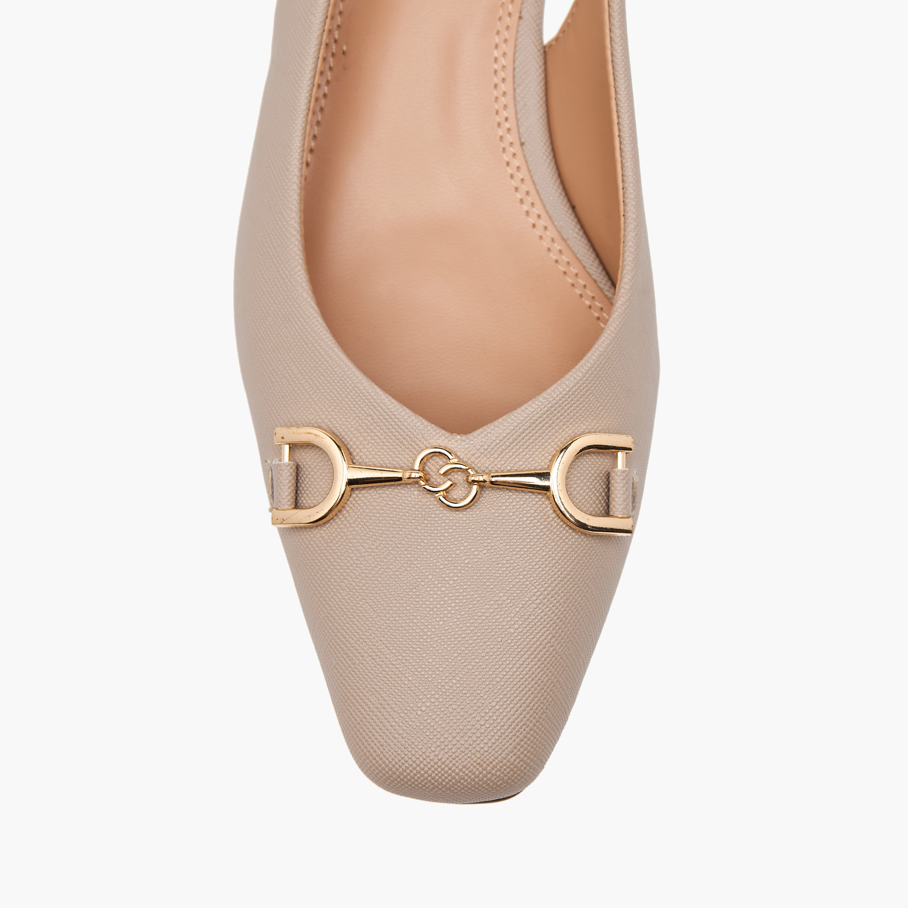 Celeste Women's Solid Slingback Shoes with Block Heels and Metal Accent-women-shoes-heels-image-4