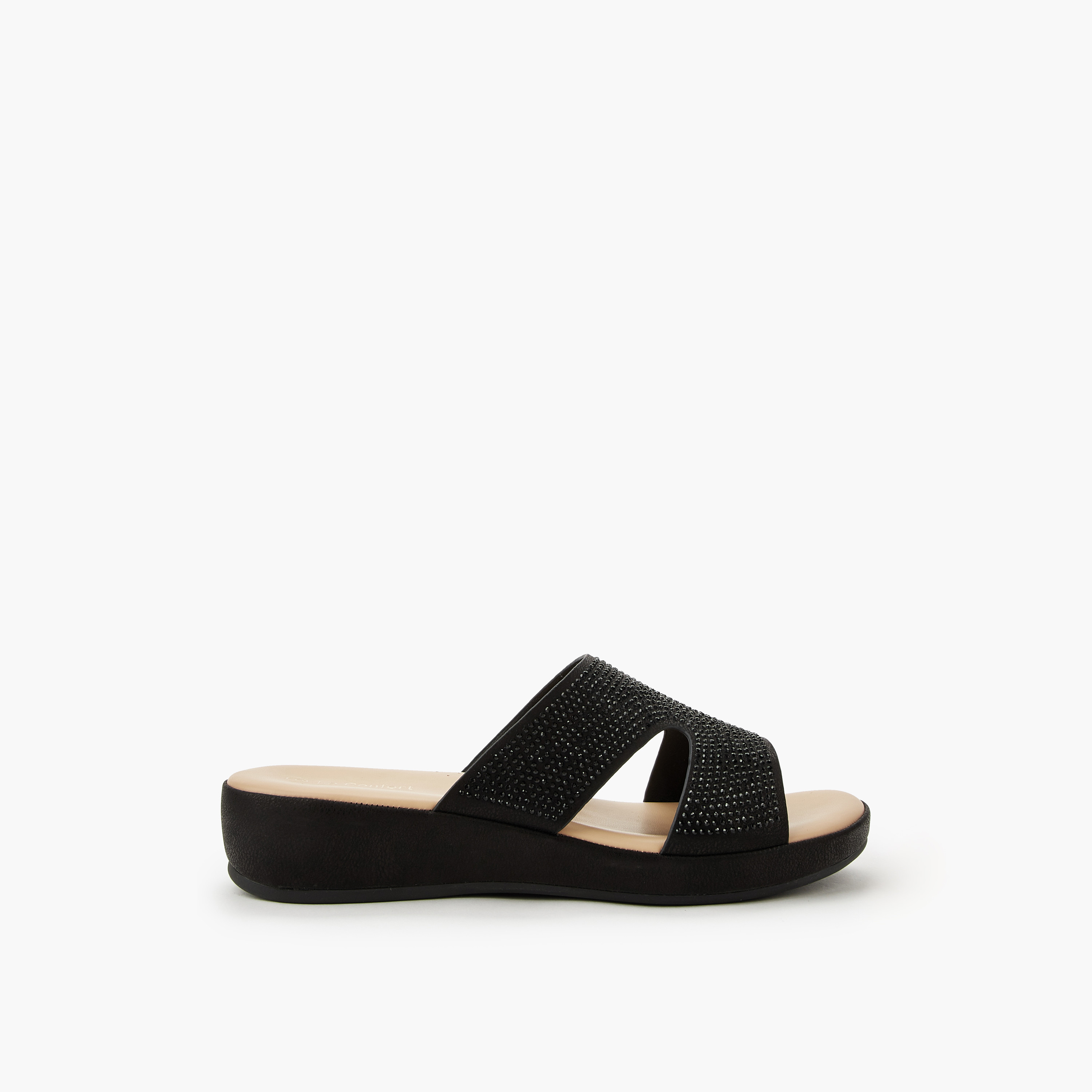 Le Confort Women Perforated Slide Sandals-women-shoes-flats-sandals-image-3