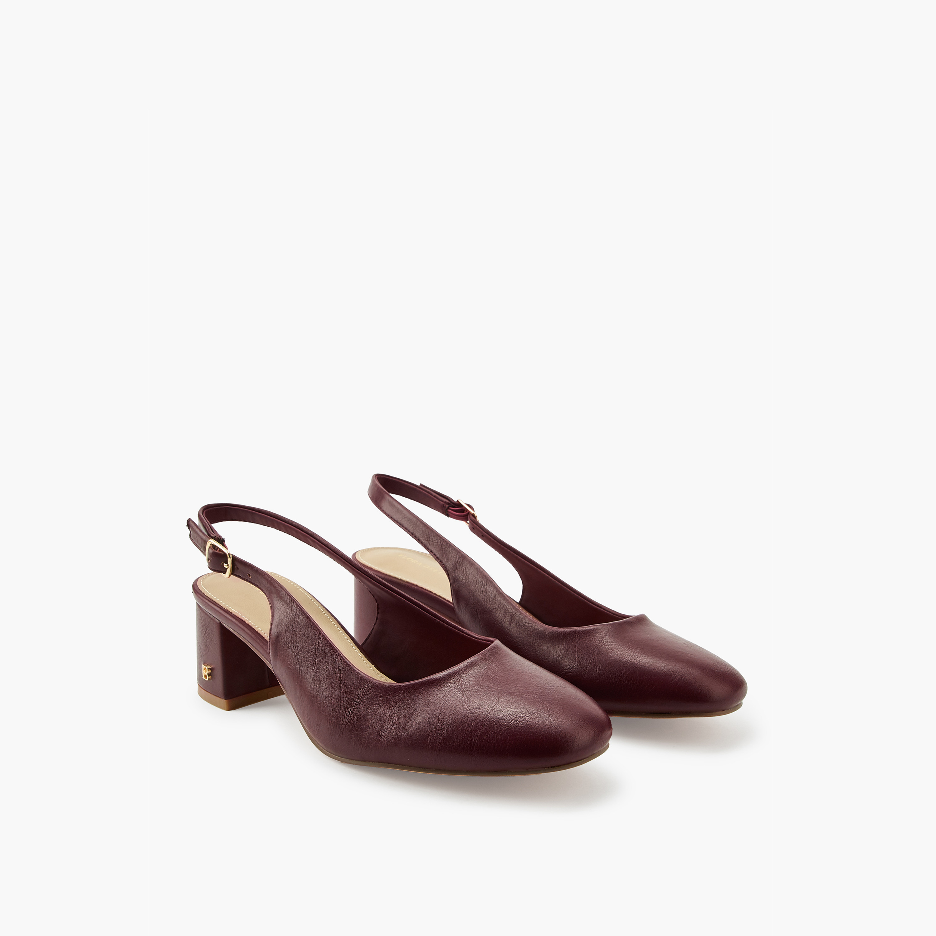 حذاء بكعب سميك وإبزيم إغلاق للنساء من فلورا بيلا-women-shoes-heels-image-1