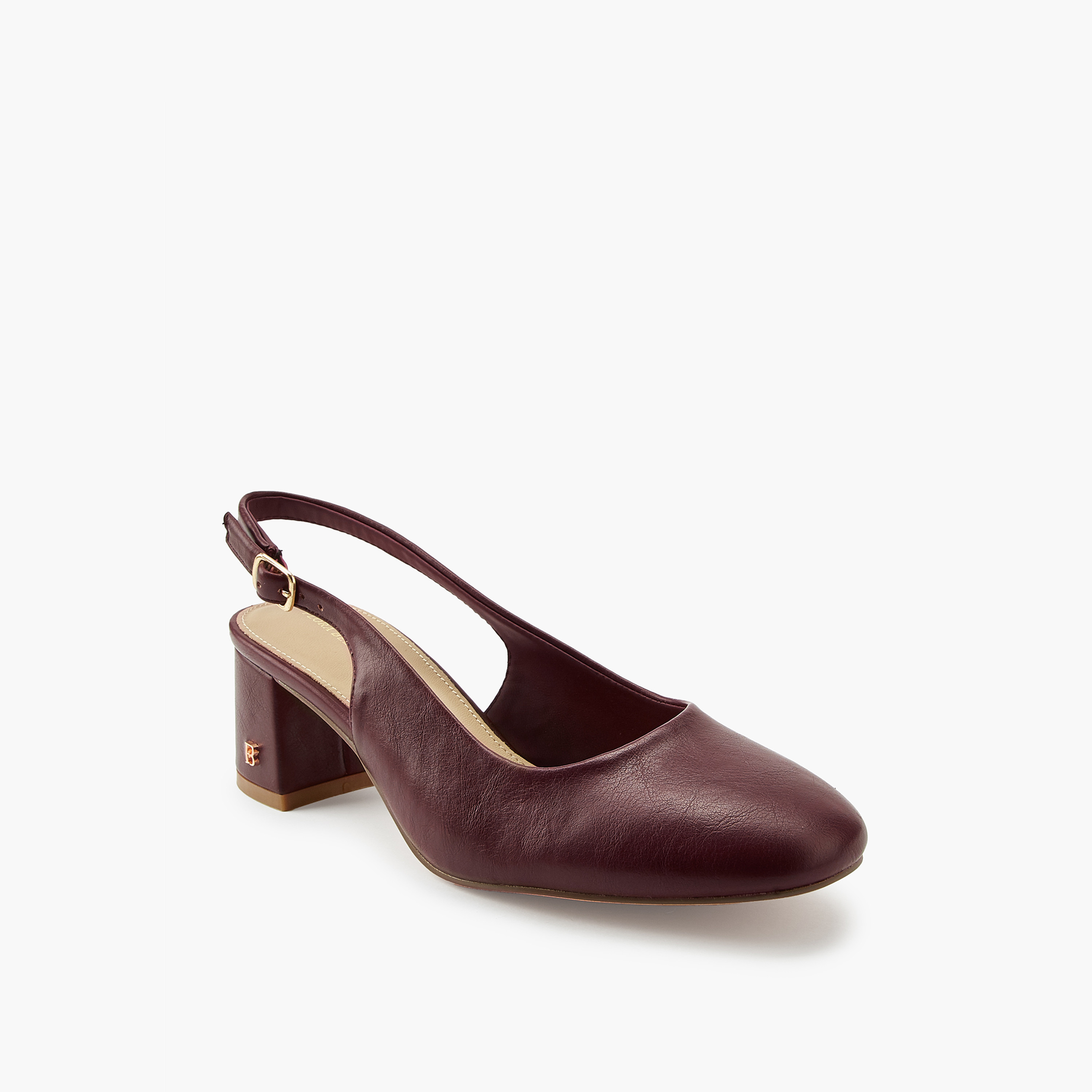 حذاء بكعب سميك وإبزيم إغلاق للنساء من فلورا بيلا-women-shoes-heels-image-3