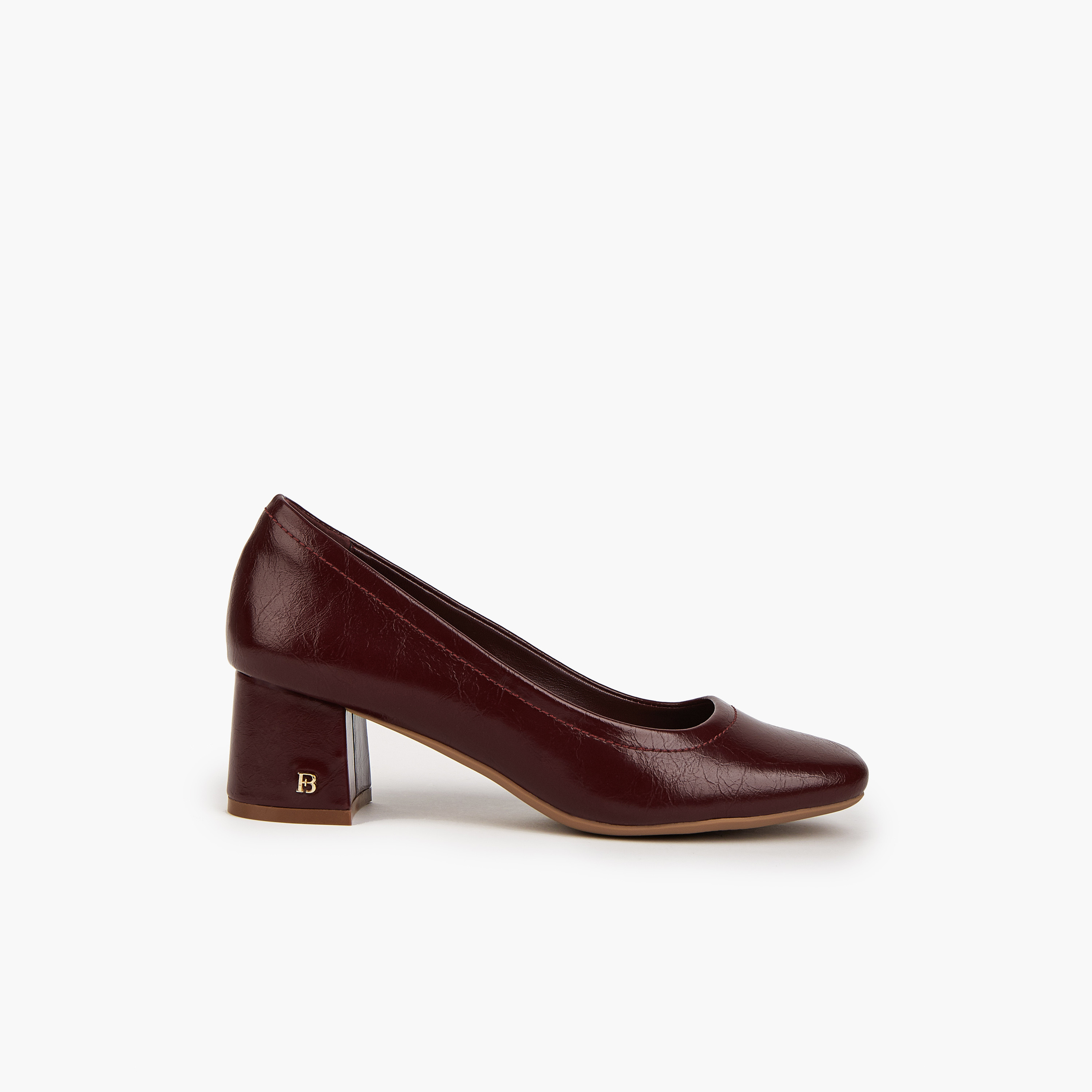 Flora Bella Solid Slip-On Pumps with Block Heels-women-shoes-heels-image-2