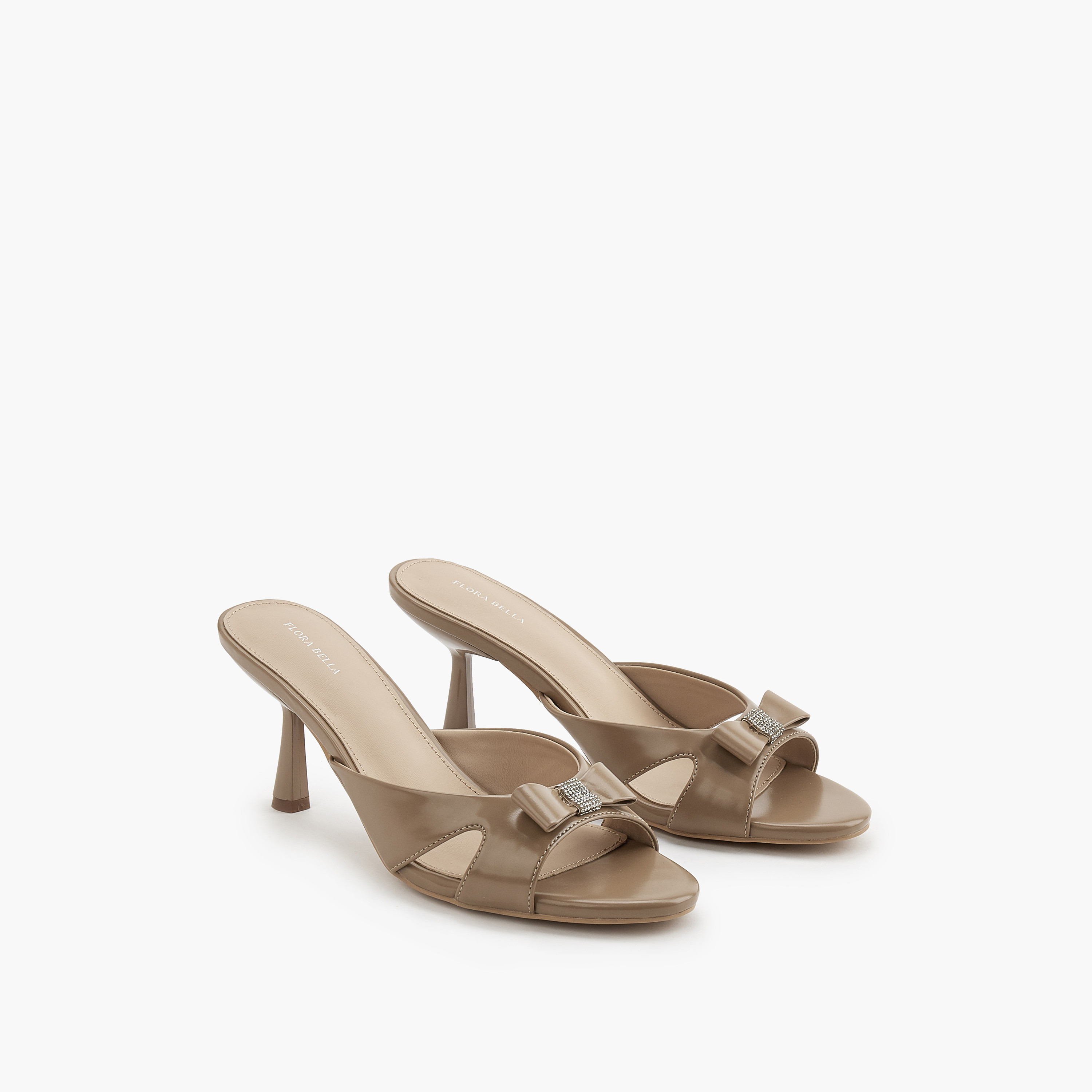 صندل مزين بفيونكة سهل الارتداء بكعب مدبب من فلورا بيلا-women-shoes-sandals-heeled-image-5