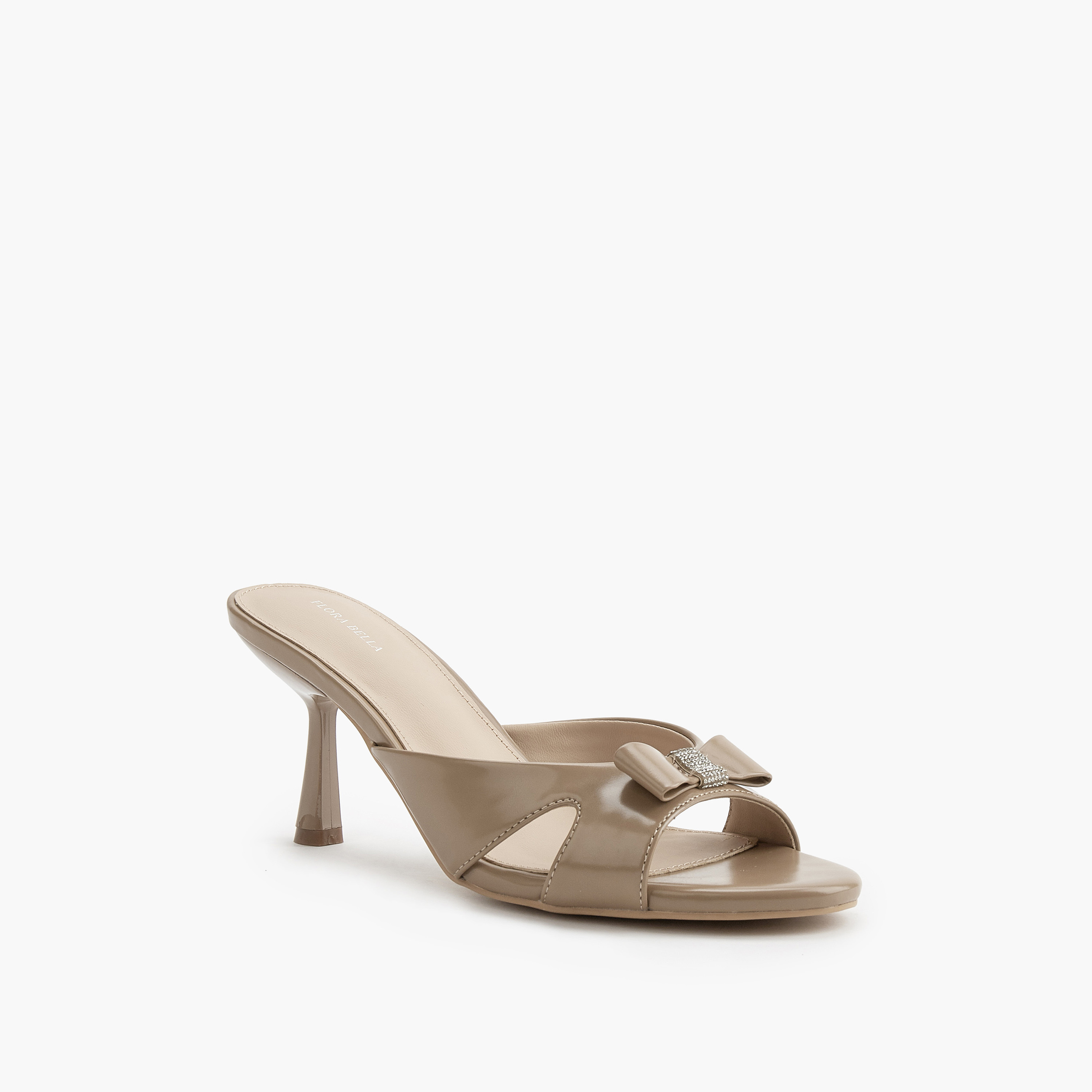 صندل مزين بفيونكة سهل الارتداء بكعب مدبب من فلورا بيلا-women-shoes-sandals-heeled-image-3