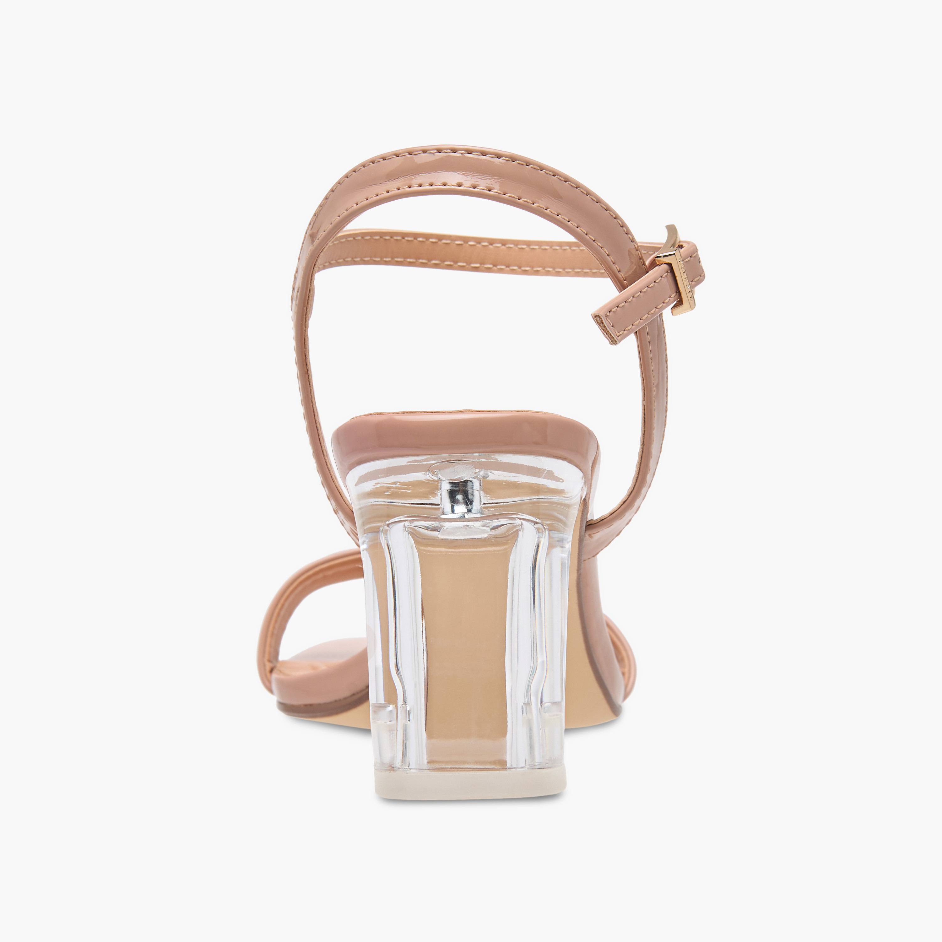 Celeste Women's Solid Sandals with Block Heels and Buckle Closure-women-shoes-sandals-heeled-image-5