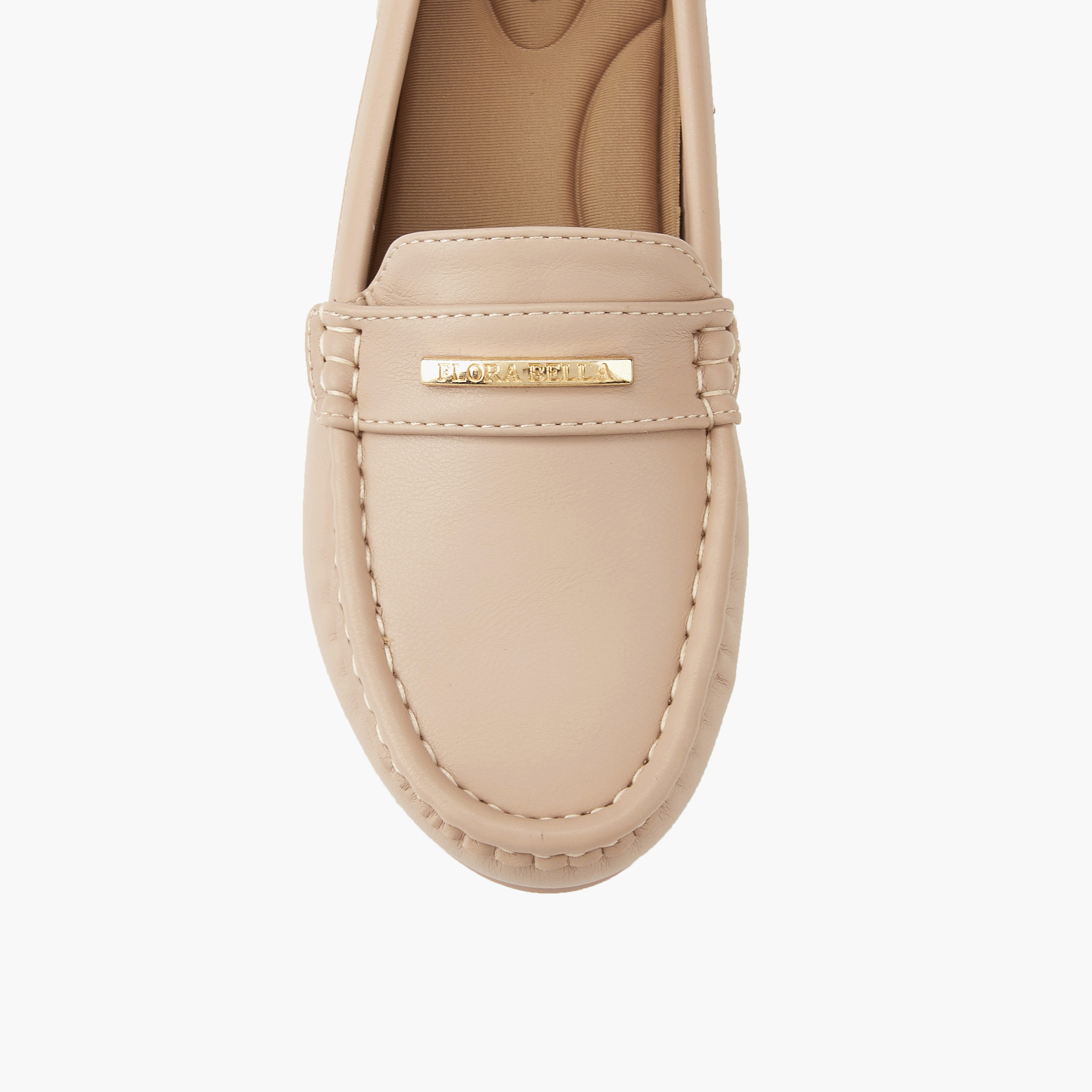 حذاء سهل الارتداء بزينة معدنية وكعب ويدج من فلورا بيلا-women-shoes-heels-image-4