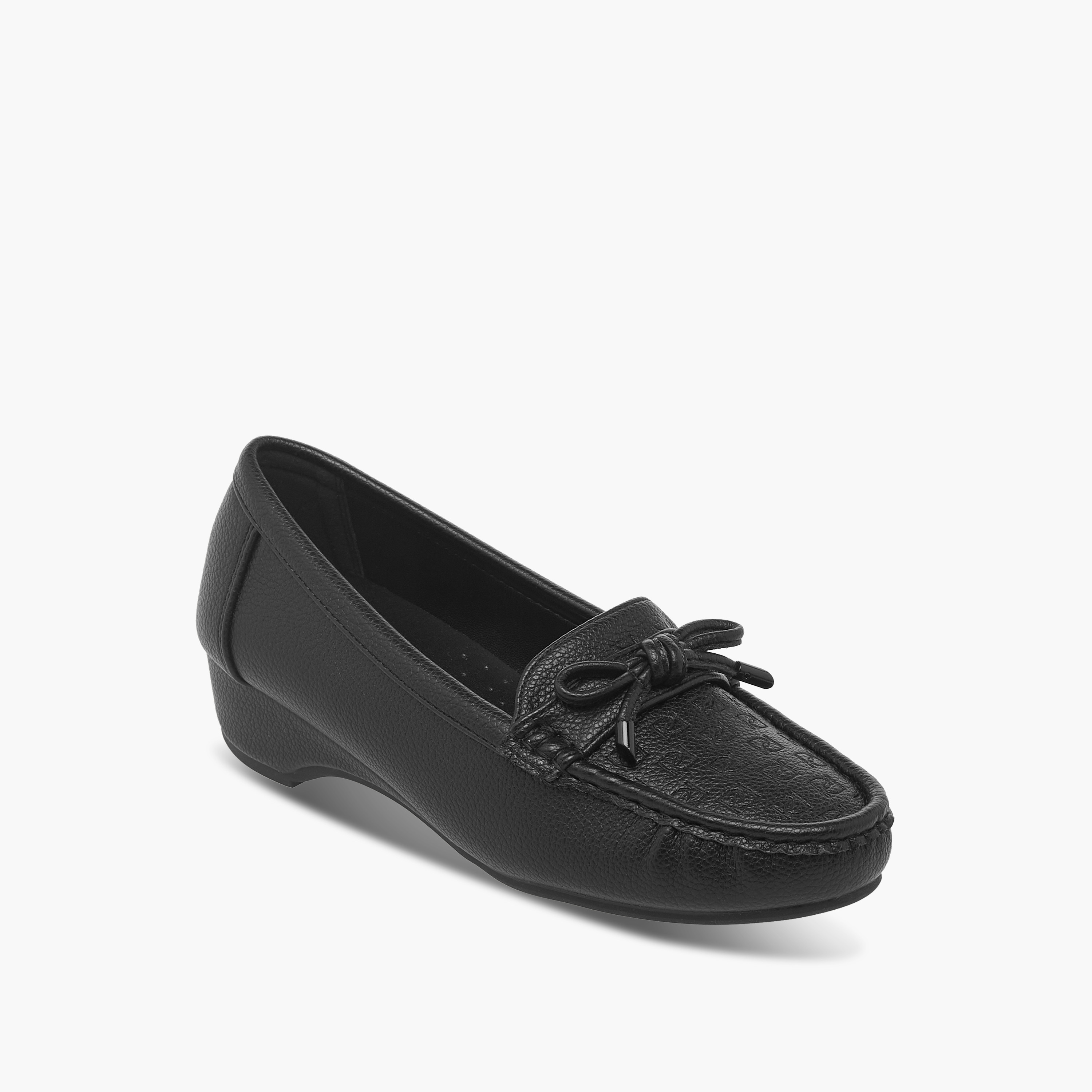 Paprika Monogram Embossed Slip-On Comfort Loafers-women-shoes-loafersandmoccasins-image-2