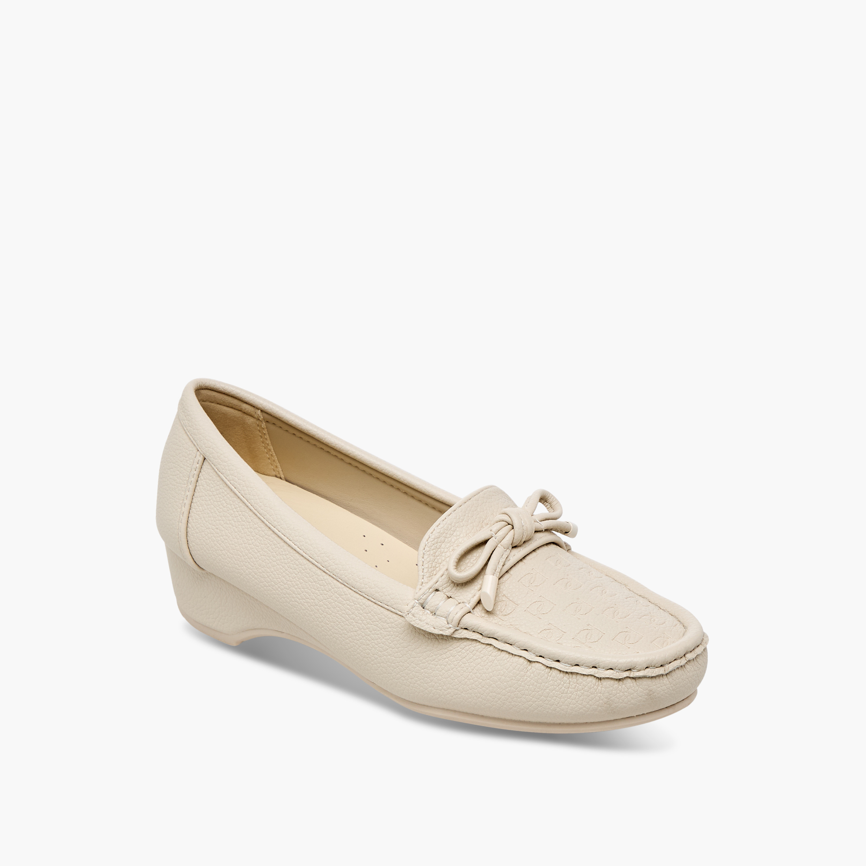 Paprika Monogram Embossed Slip-On Comfort Loafers-women-shoes-loafersandmoccasins-image-2