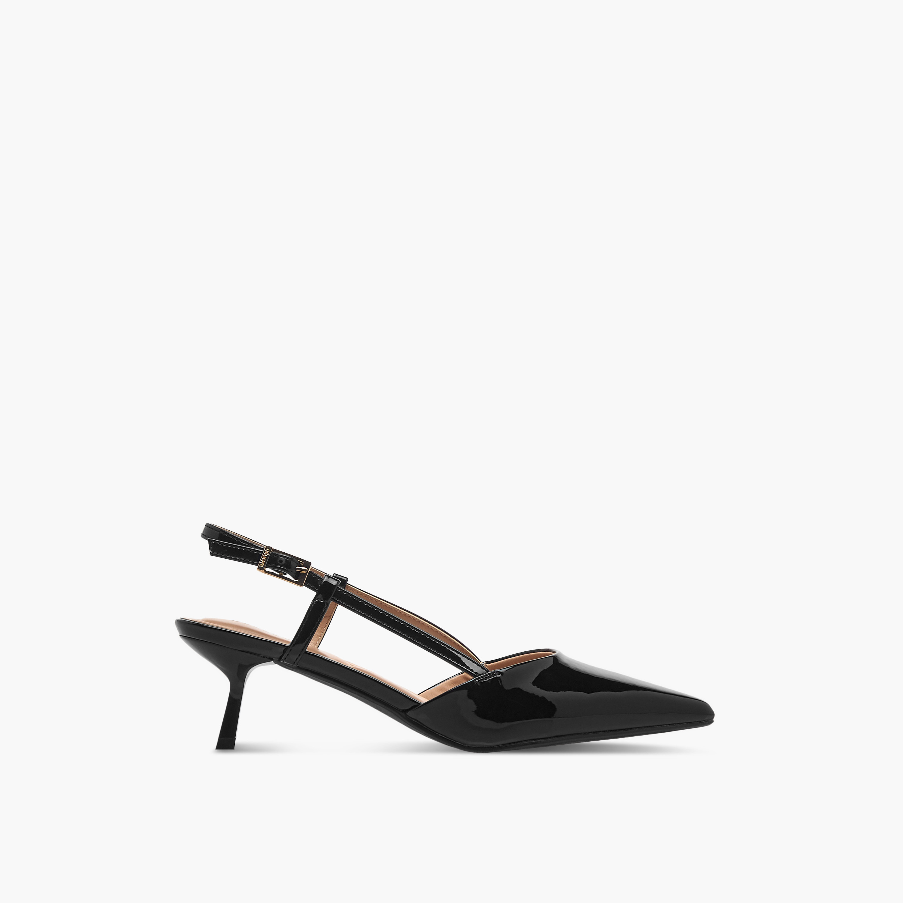حذاء بمقدمة مدببة وحزام خلفي وكعب صغير مع إبزيم إغلاق للنساء من سيليست-women-shoes-heels-image-3