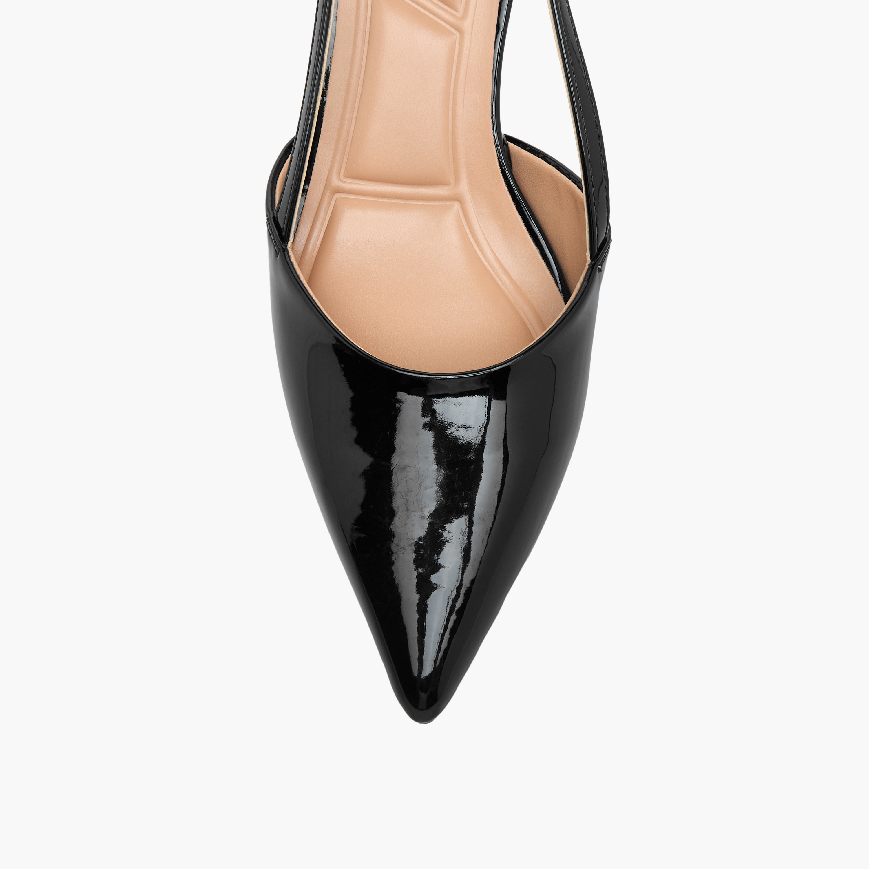 حذاء بمقدمة مدببة وحزام خلفي وكعب صغير مع إبزيم إغلاق للنساء من سيليست-women-shoes-heels-image-5