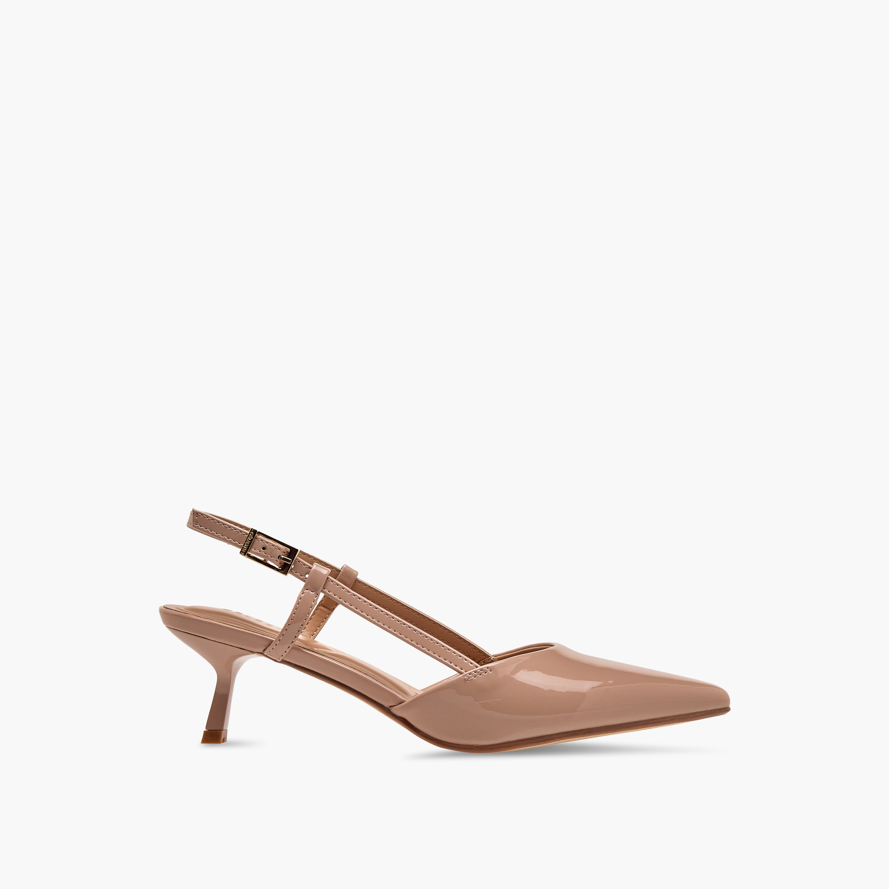Celeste Women's Pointed Toe Slingback Shoes with Kitten Heels and Buckle Closure-women-shoes-heels-image-3