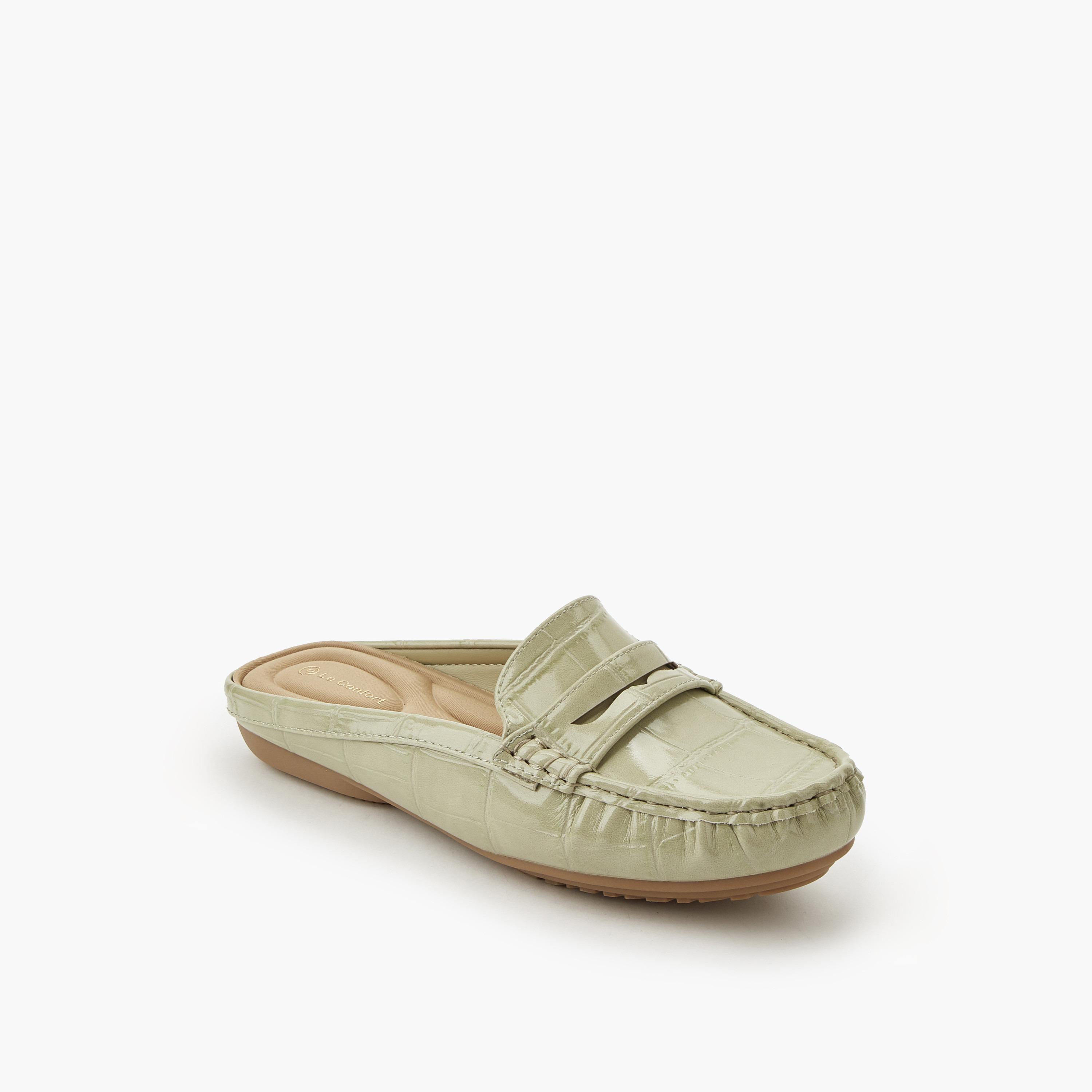 حذاء ميول بارز الملمس للنساء من لو كونفورت-women-shoes-flats-mules-image-2