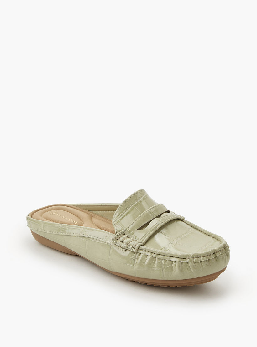 حذاء ميول بارز الملمس للنساء من لو كونفورت-women-shoes-flats-mules-image-2