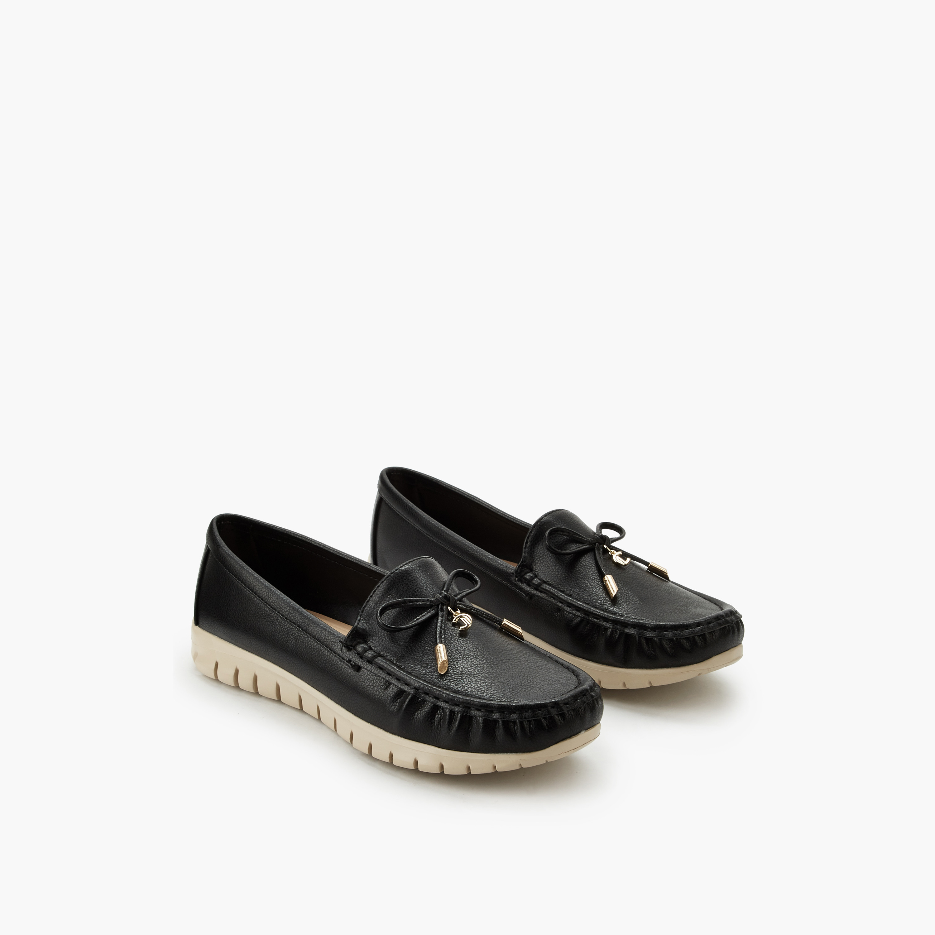 Le Confort Women Bow Detail Moccasins-women-shoes-loafersandmoccasins-image-1