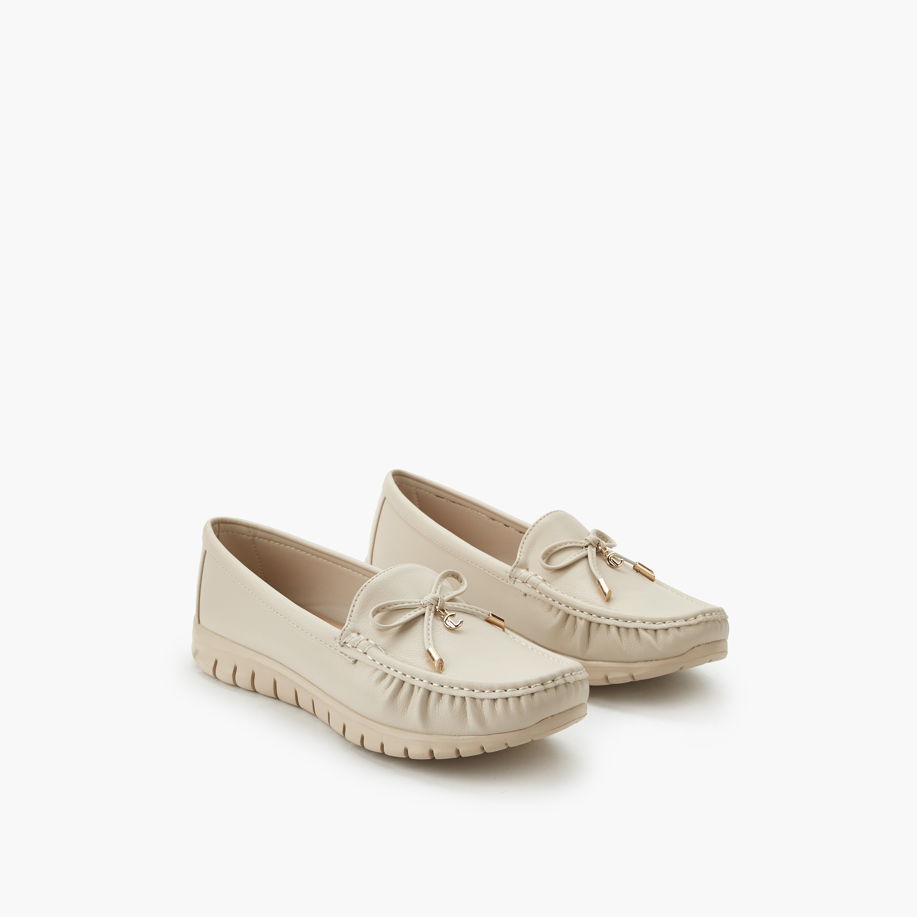 Le Confort Women Bow Detail Moccasins-women-shoes-loafersandmoccasins-image-1
