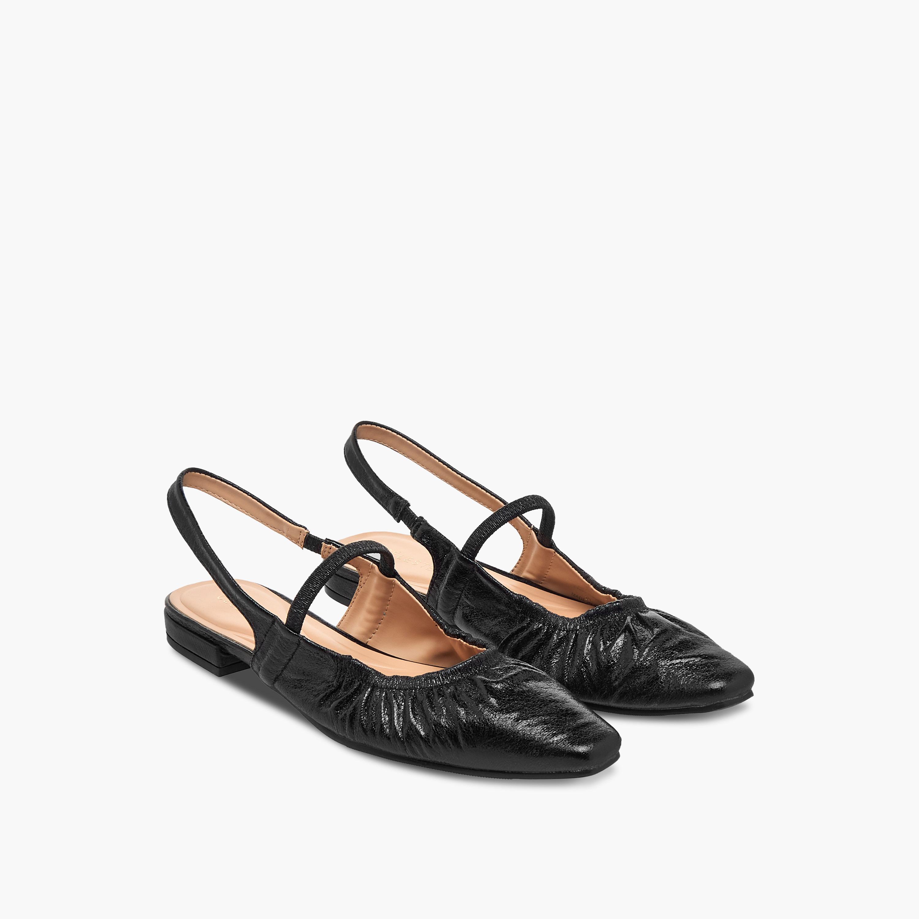 Celeste Women's Textured Slingback Sandal with Elasticated Strap-women-shoes-ballerinas-image-1