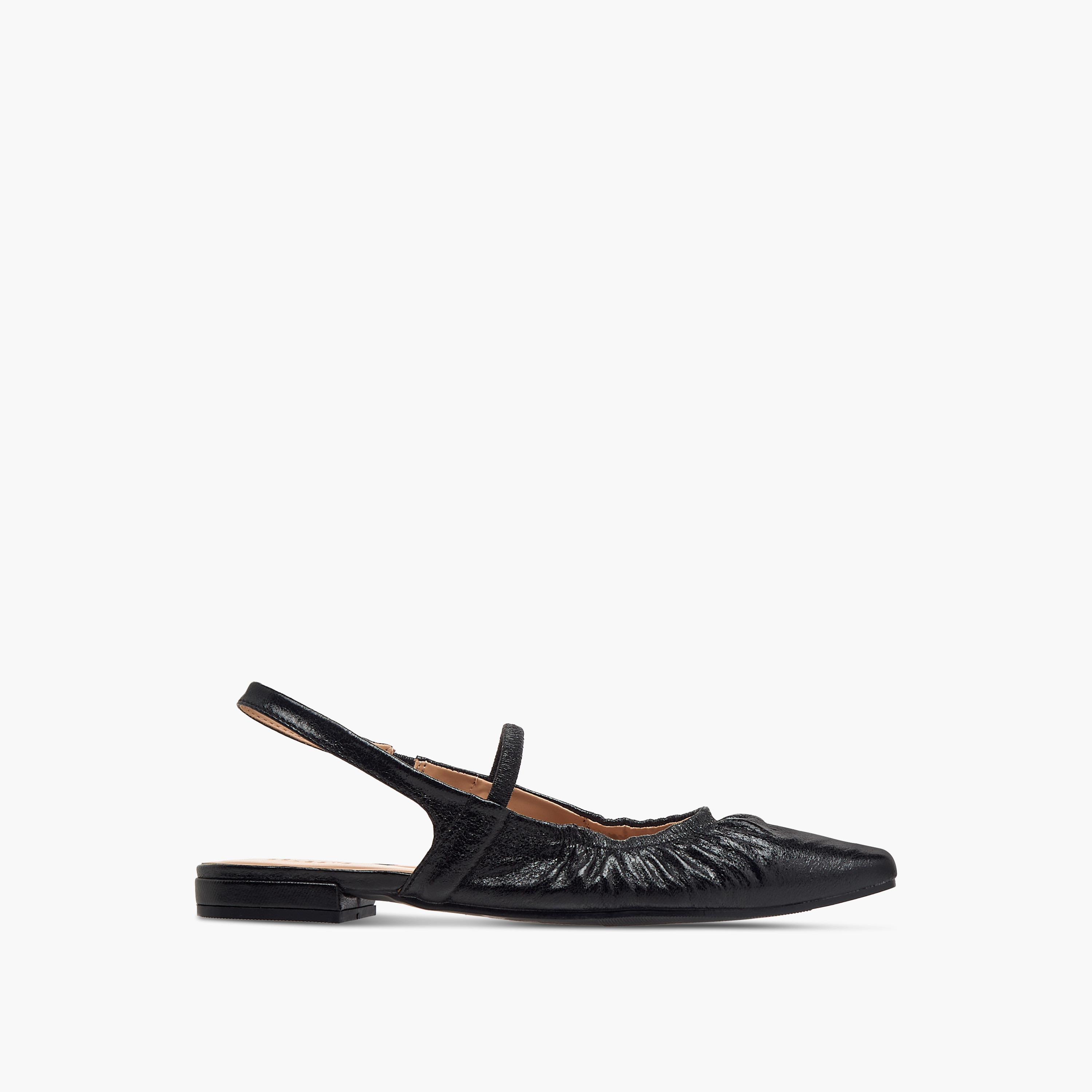 Celeste Women's Textured Slingback Sandal with Elasticated Strap-women-shoes-ballerinas-image-3
