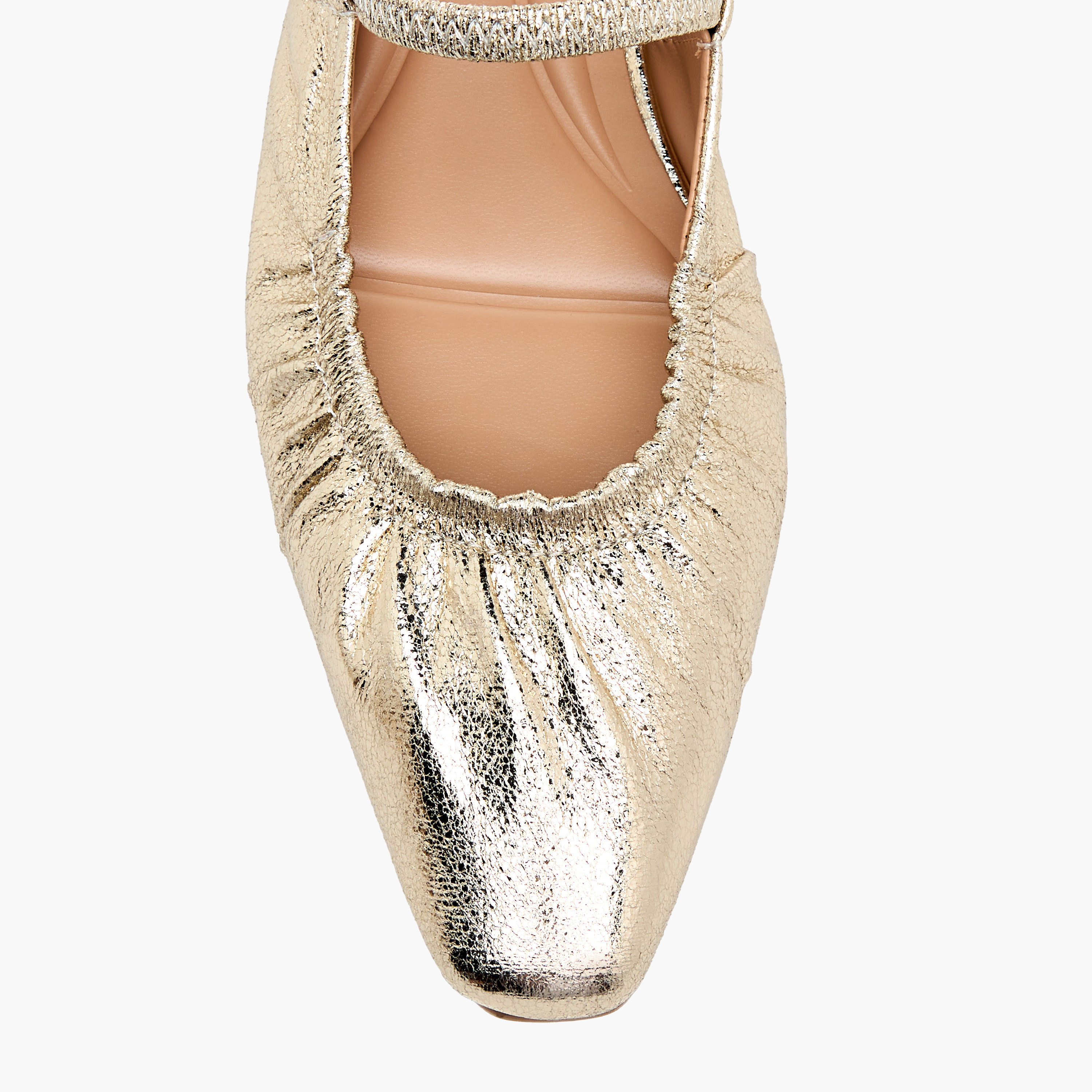 صندل بارز الملمس بحزام خلفي وحزام مطاطي للنساء من سيليست-women-shoes-ballerinas-image-4