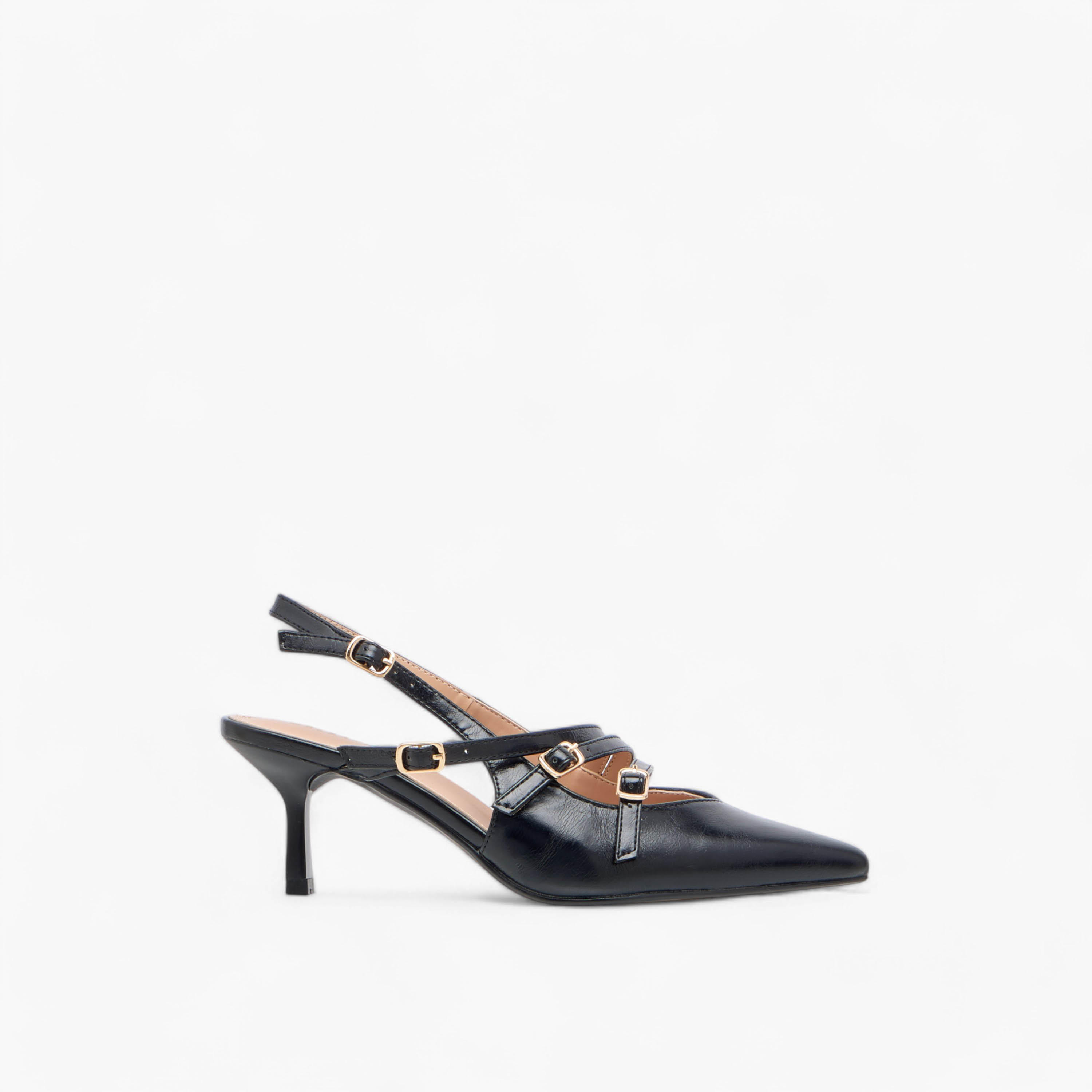 حذاء بمقدمة مدببة وكعب صغير وإبزيم إغلاق بدبوس للنساء من سيليست-women-shoes-heels-image-3