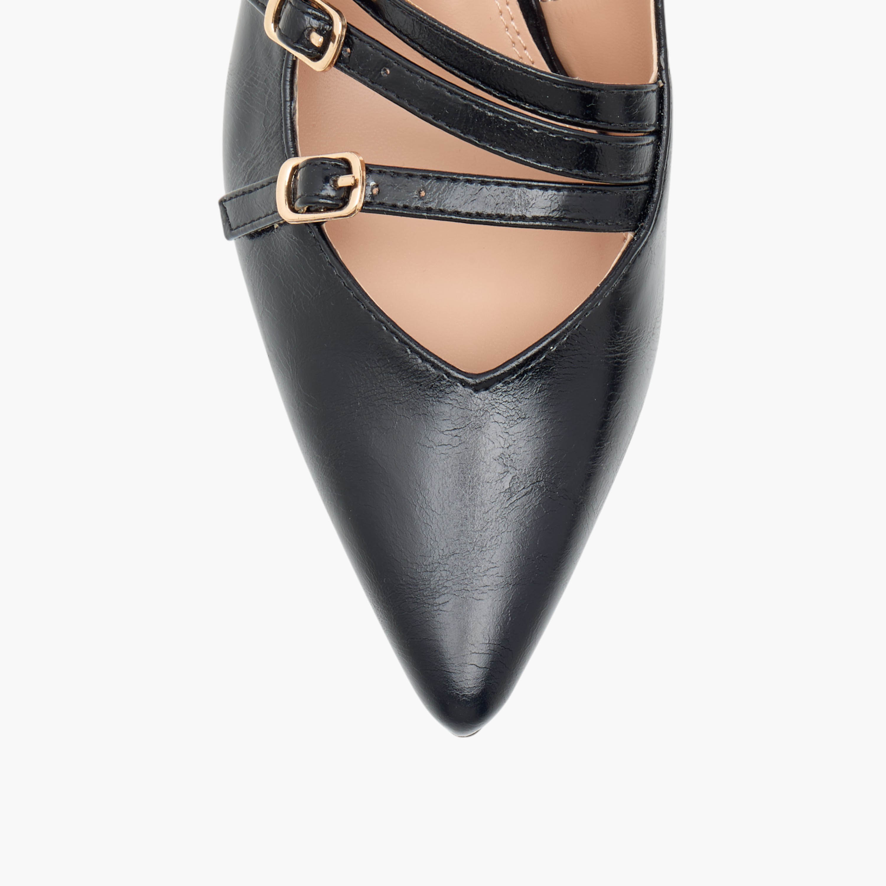 حذاء بمقدمة مدببة وكعب صغير وإبزيم إغلاق بدبوس للنساء من سيليست-women-shoes-heels-image-4