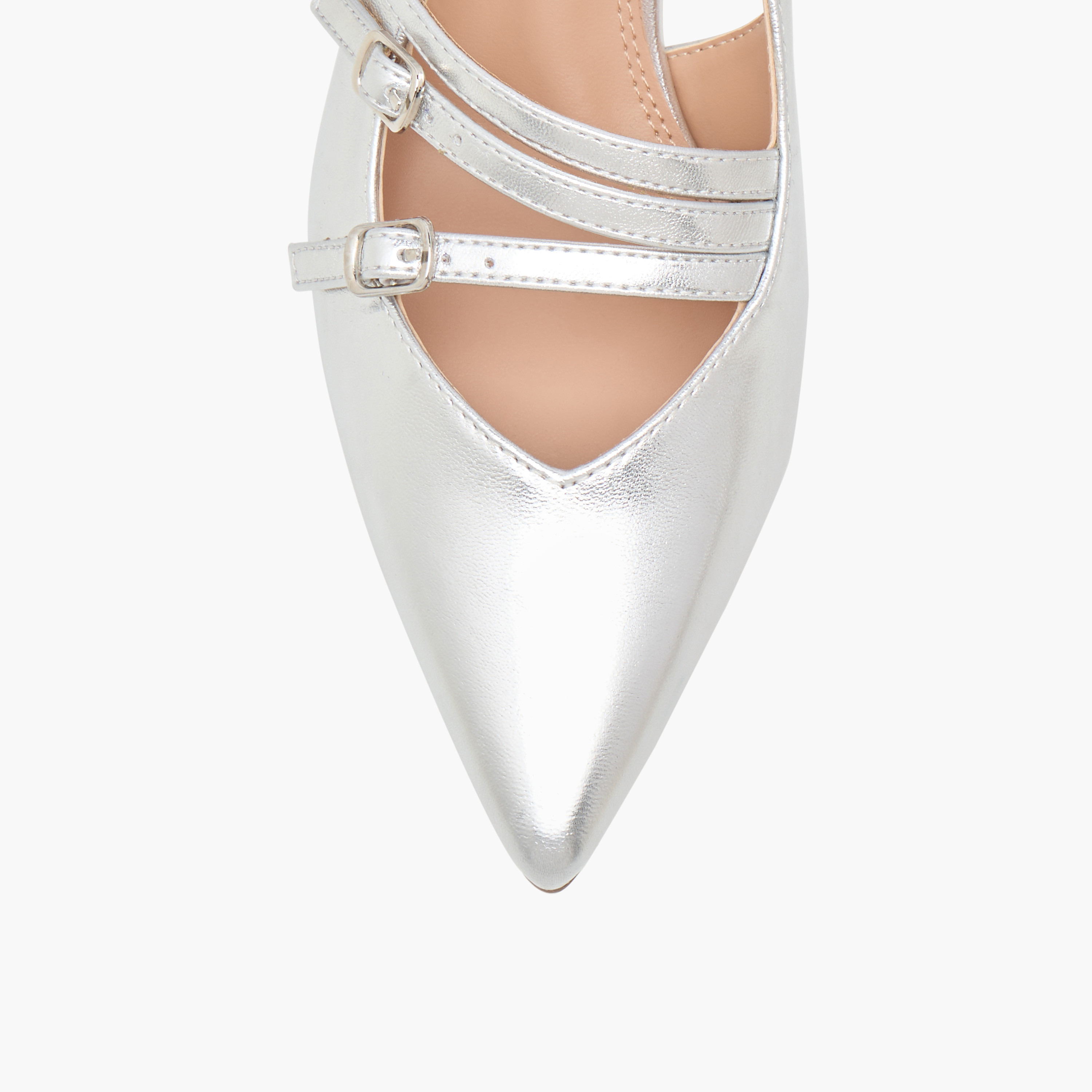 حذاء بمقدمة مدببة وكعب صغير وإبزيم إغلاق بدبوس للنساء من سيليست-women-shoes-heels-image-4