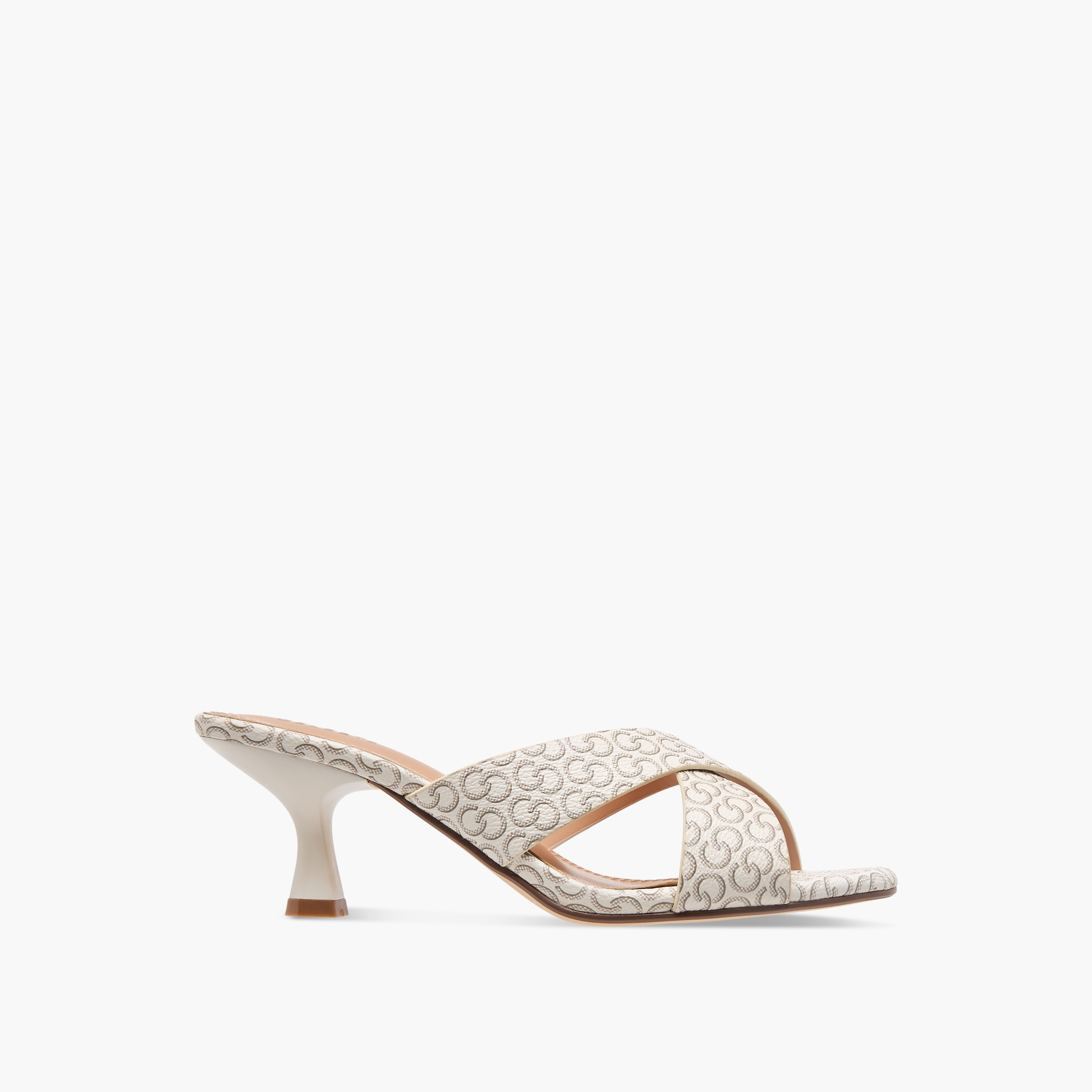 Celeste Women's Monogram Print Slip-On Sandals with Flared Heels-women-shoes-sandals-heeled-image-3