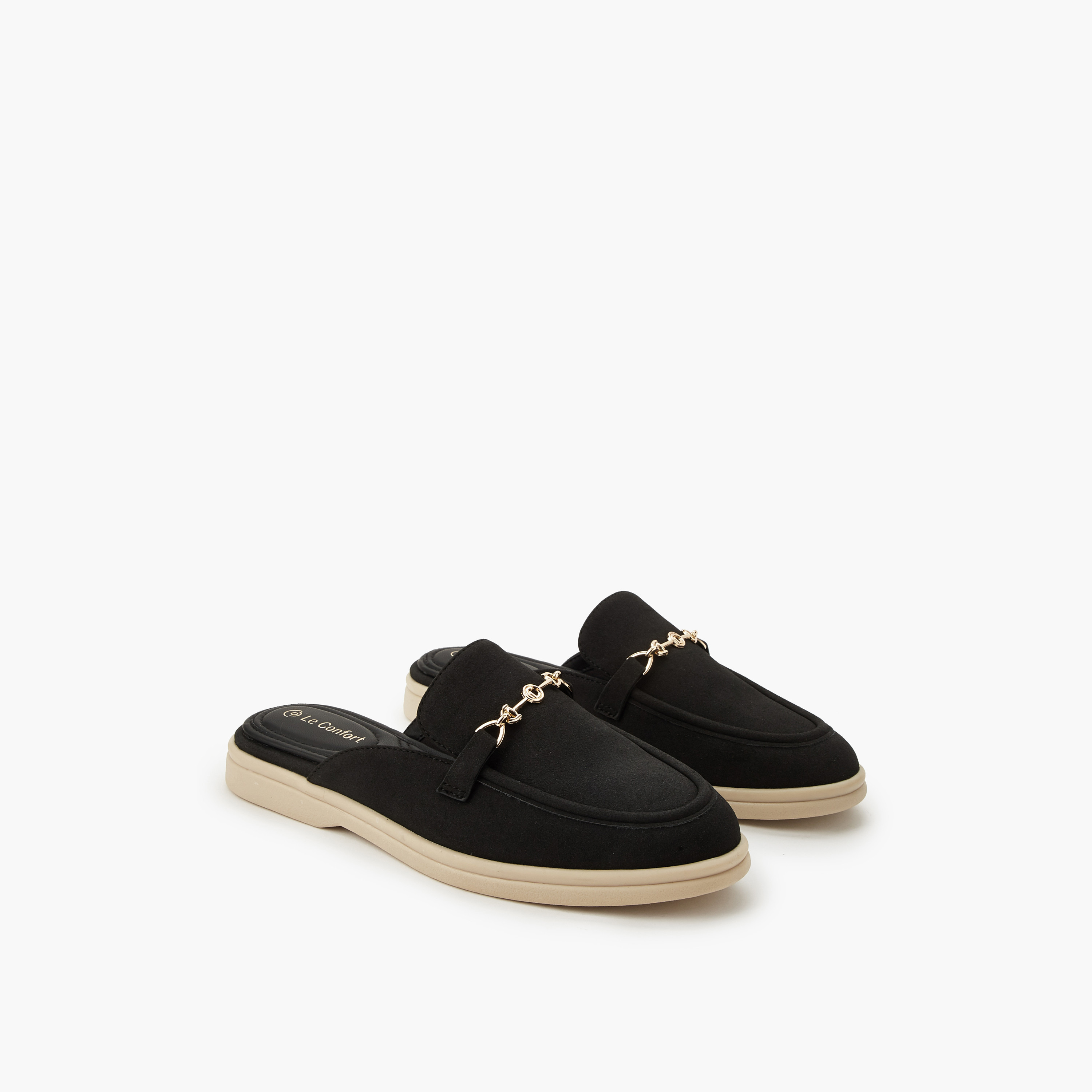 Le Confort Women Metallic Detail Mules-women-shoes-flats-mules-image-1