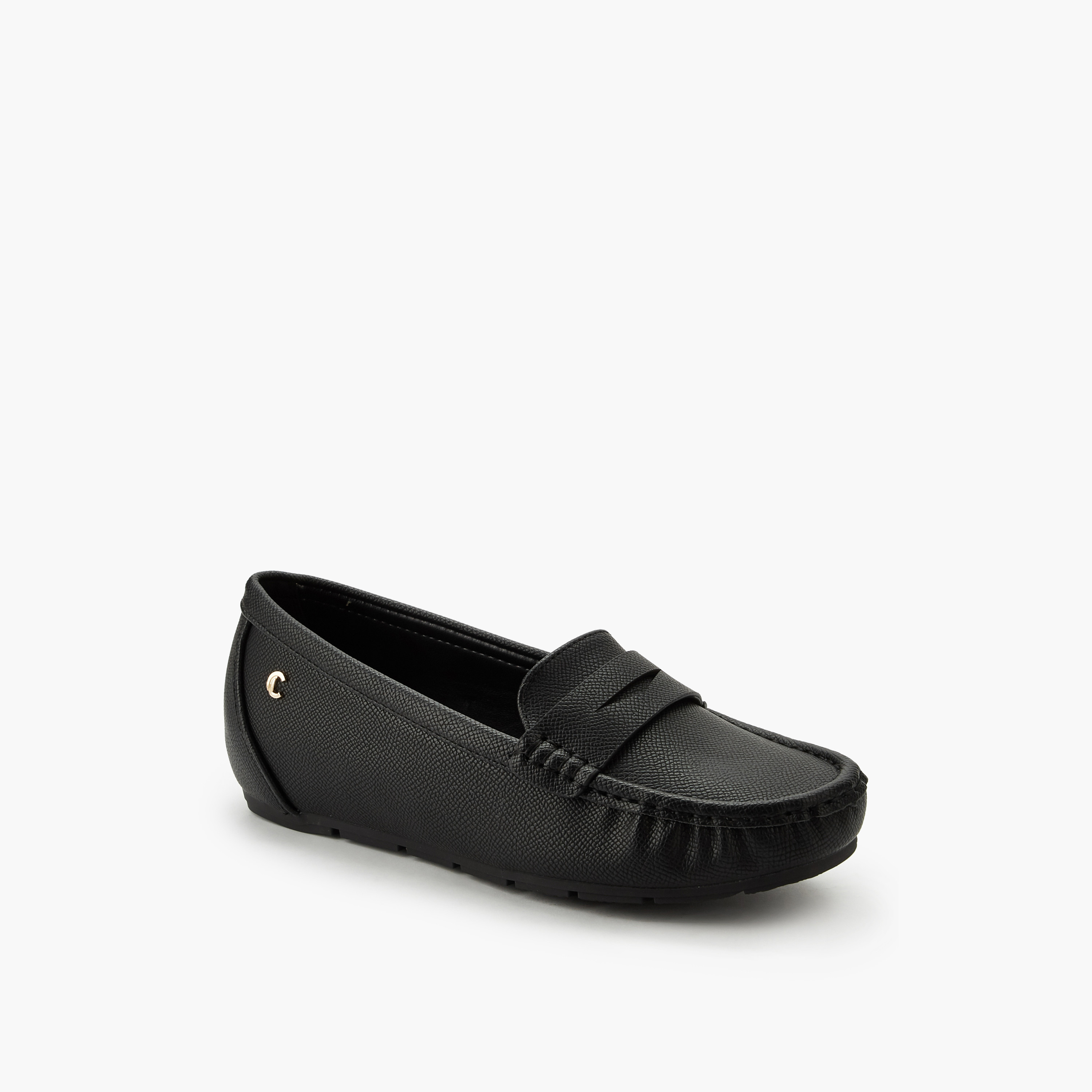 Le Confort Women Textured Loafers-women-shoes-flats-loafers-image-3