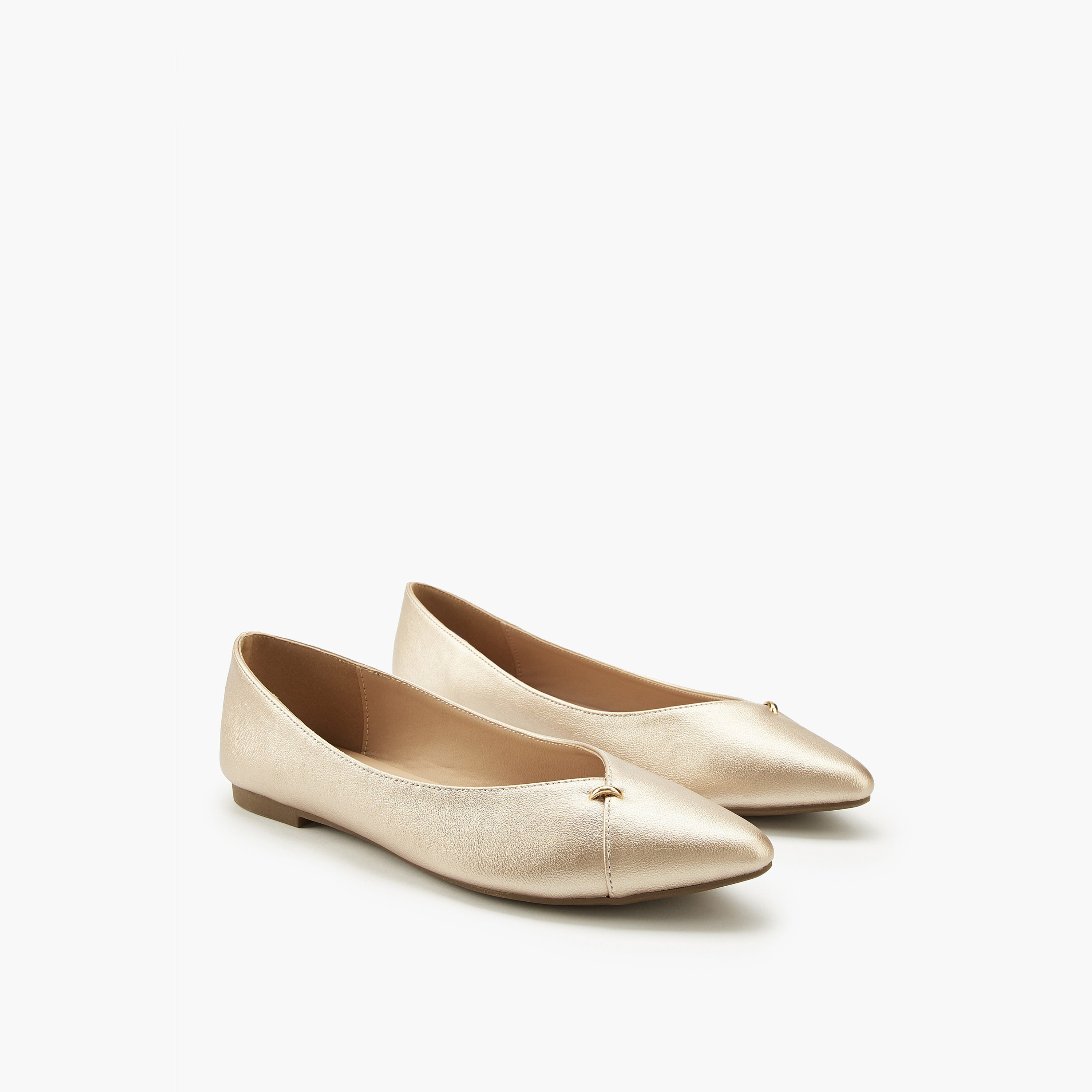Flora Bella Solid Slip-On Ballerina Shoes-women-shoes-ballerinas-image-1