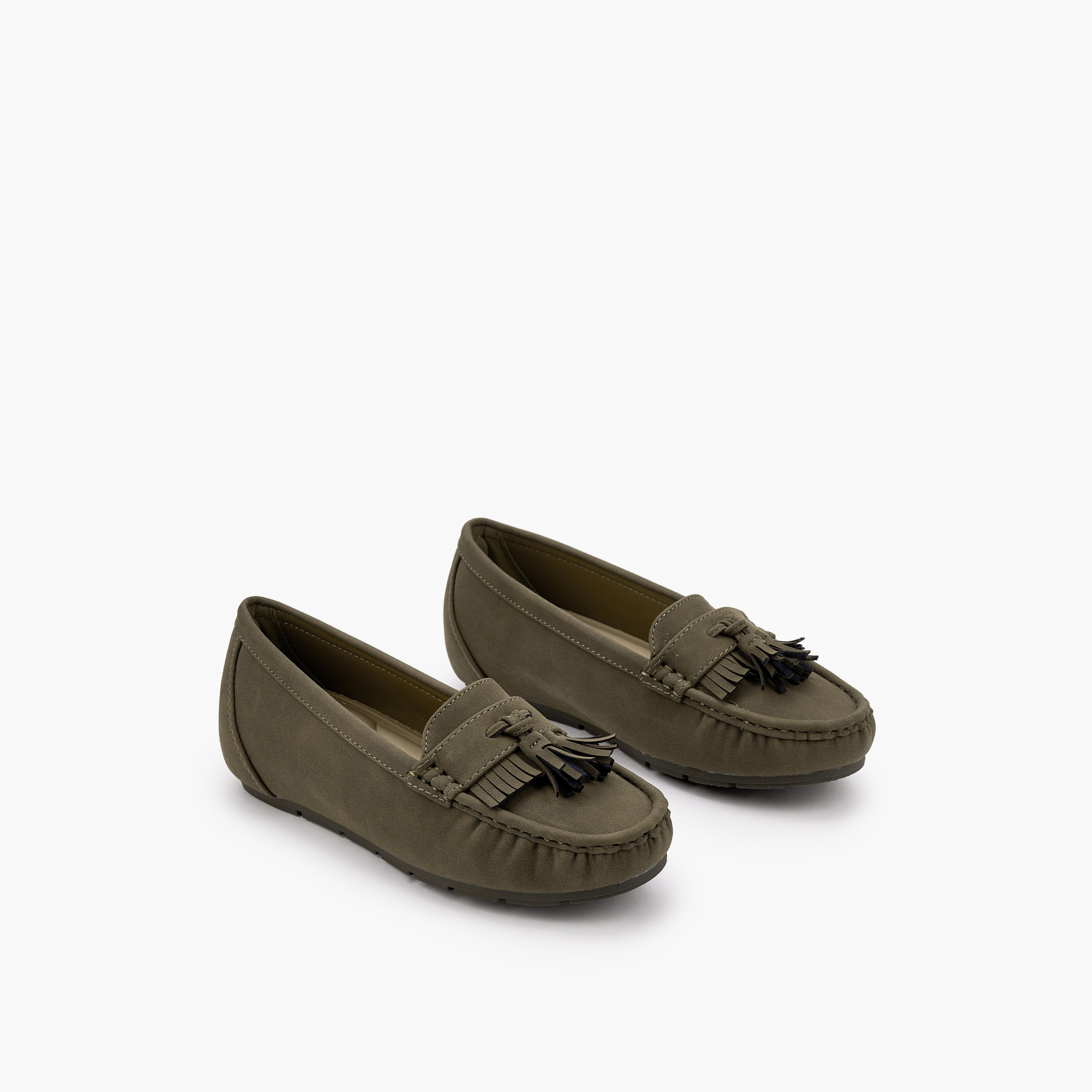 Le Confort Women Suede Tassel Detail Loafers-women-shoes-loafersandmoccasins-image-1